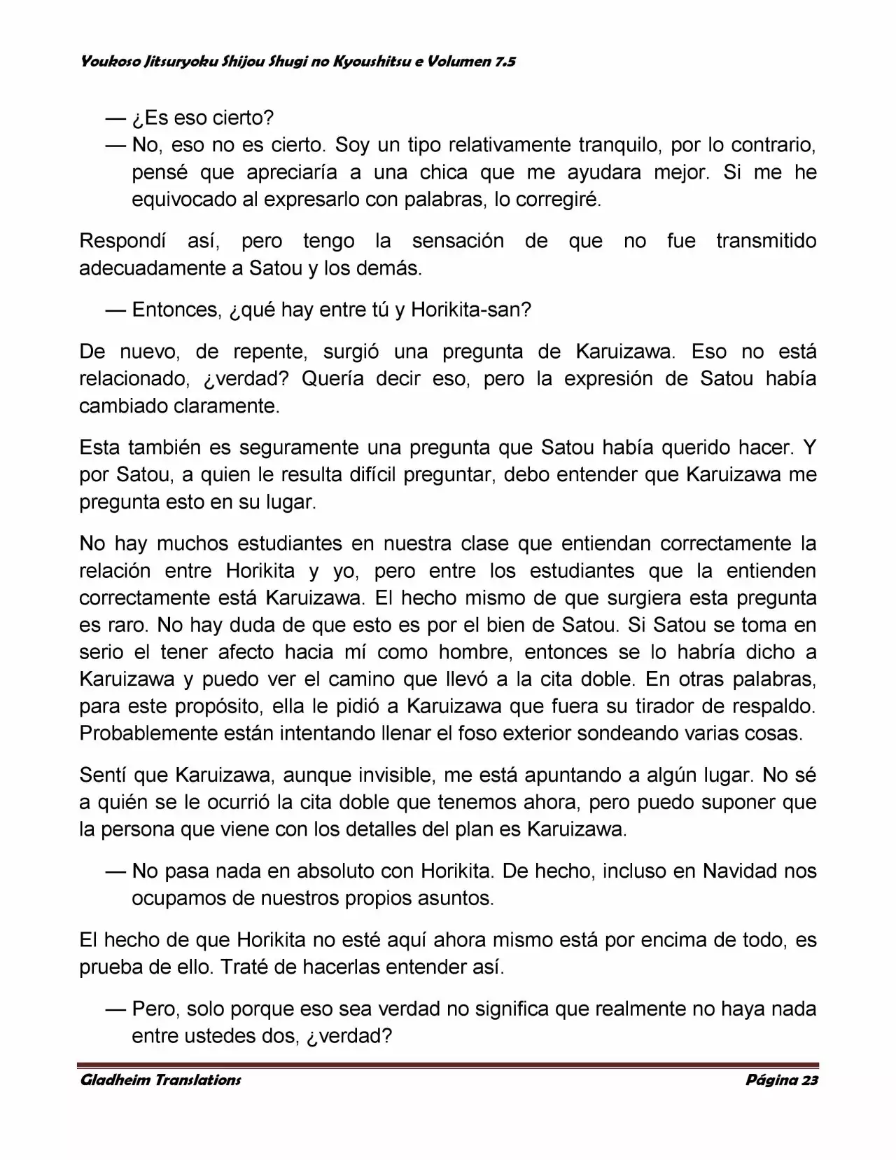 Página 23 del Manga