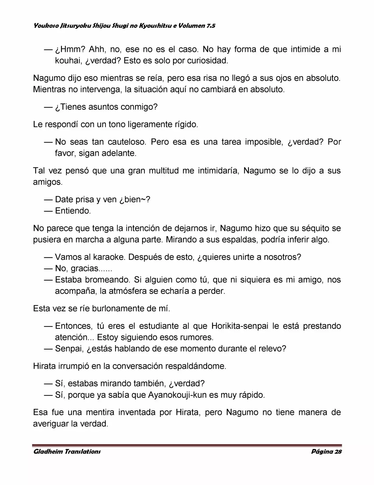 Página 28 del Manga