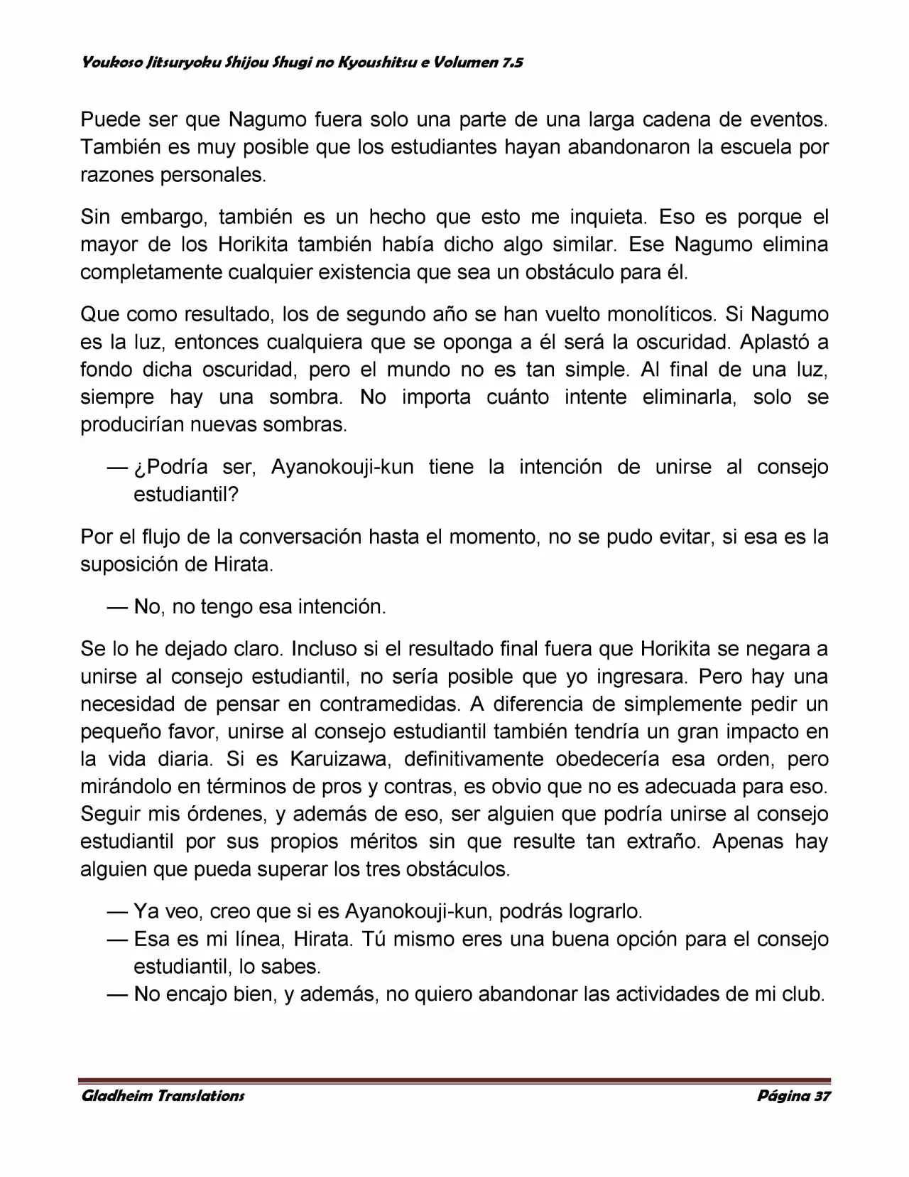 Página 37 del Manga