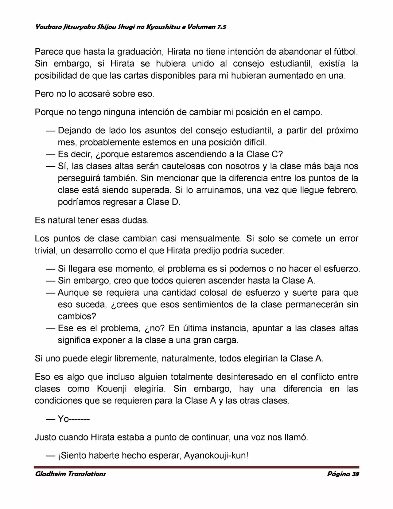 Página 38 del Manga