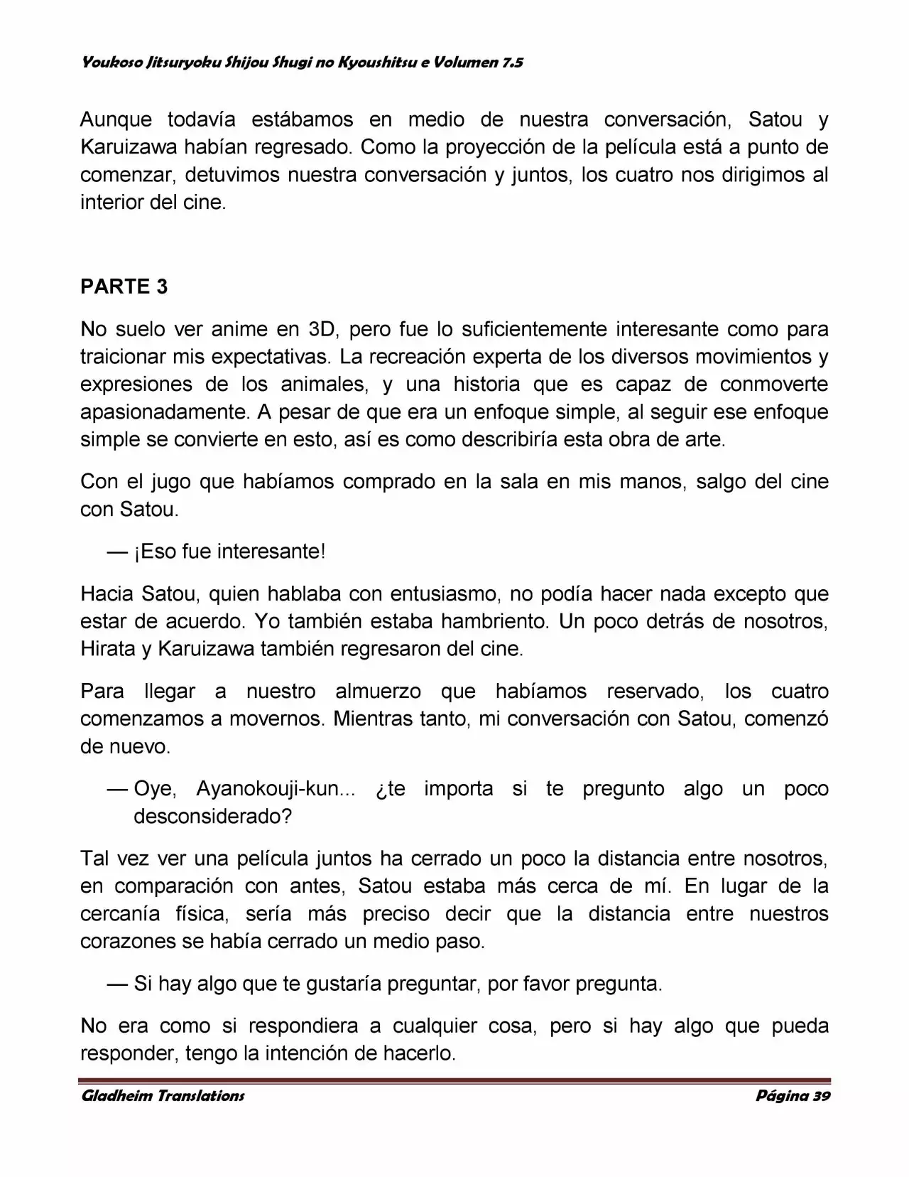 Página 39 del Manga