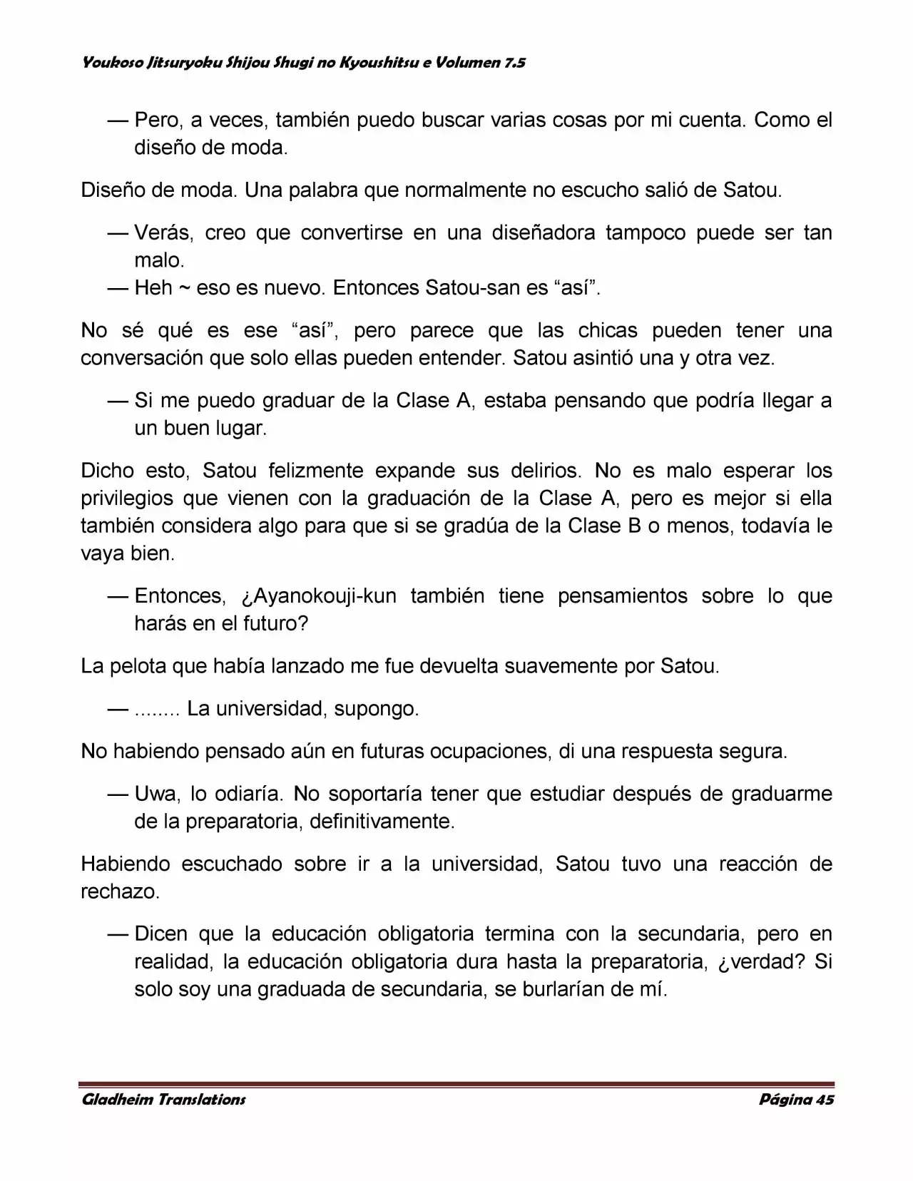 Página 45 del Manga