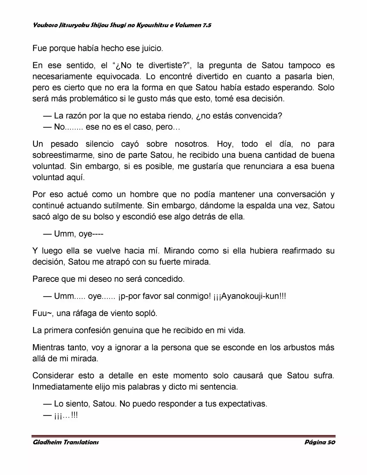 Página 50 del Manga