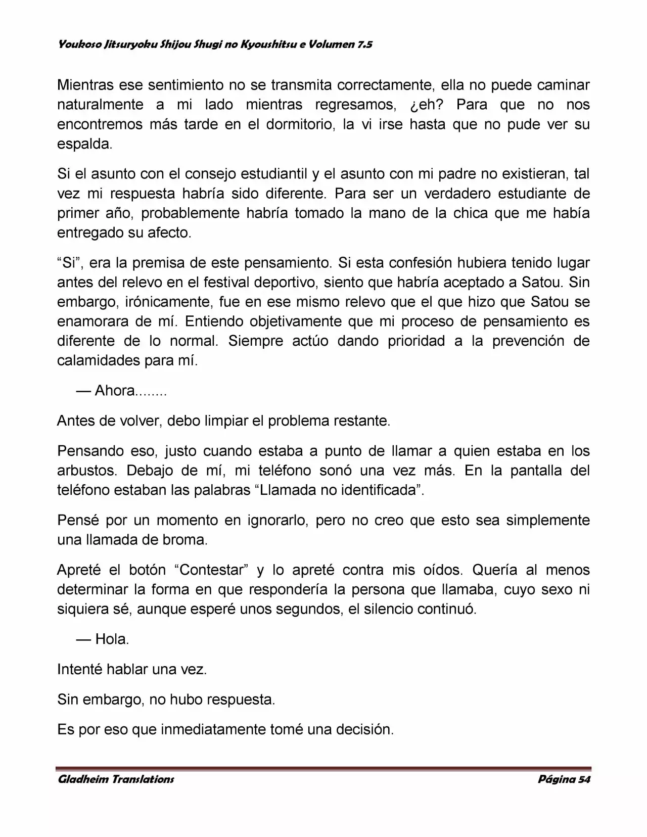Página 54 del Manga