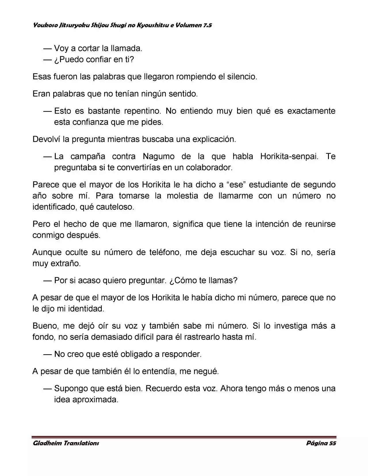 Página 55 del Manga