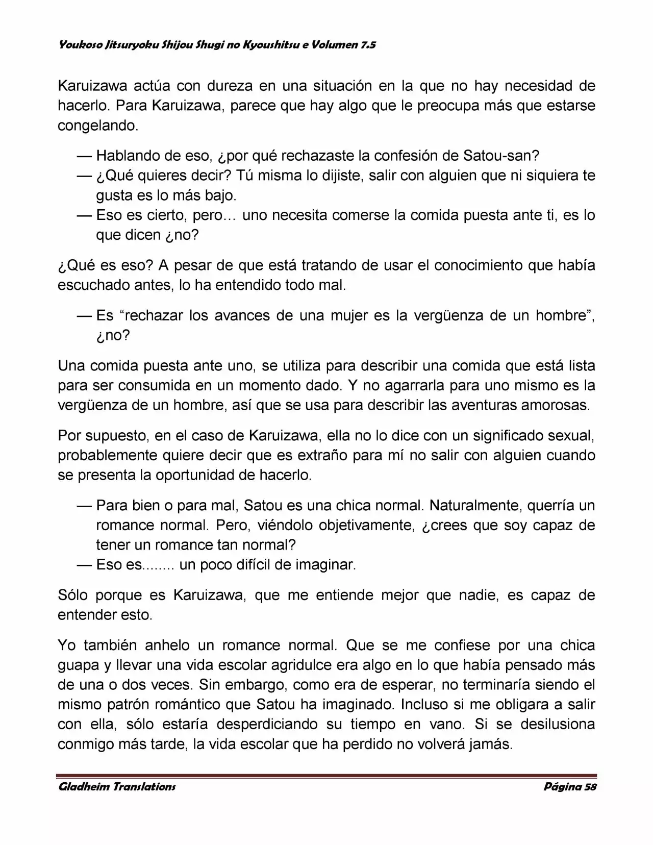 Página 58 del Manga