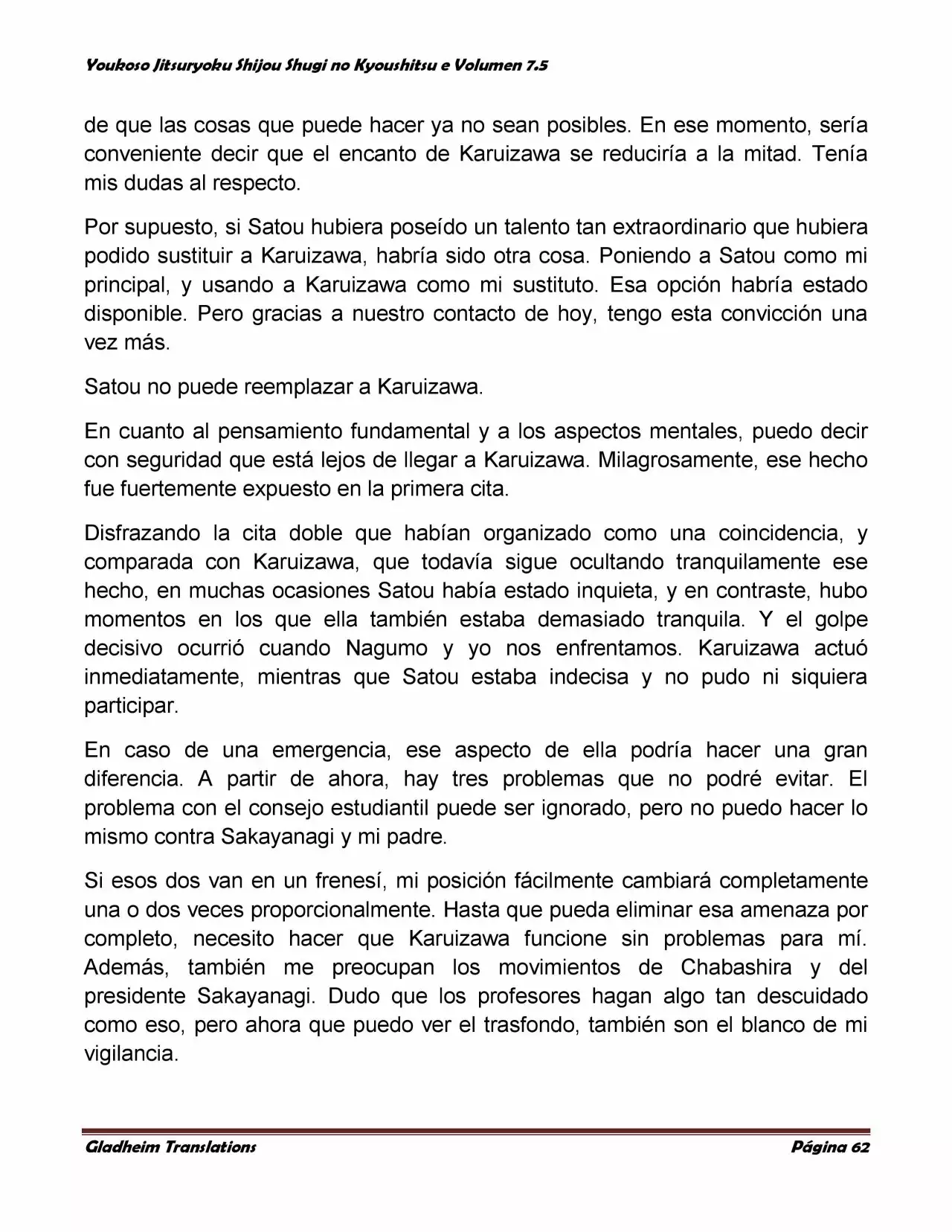 Página 62 del Manga