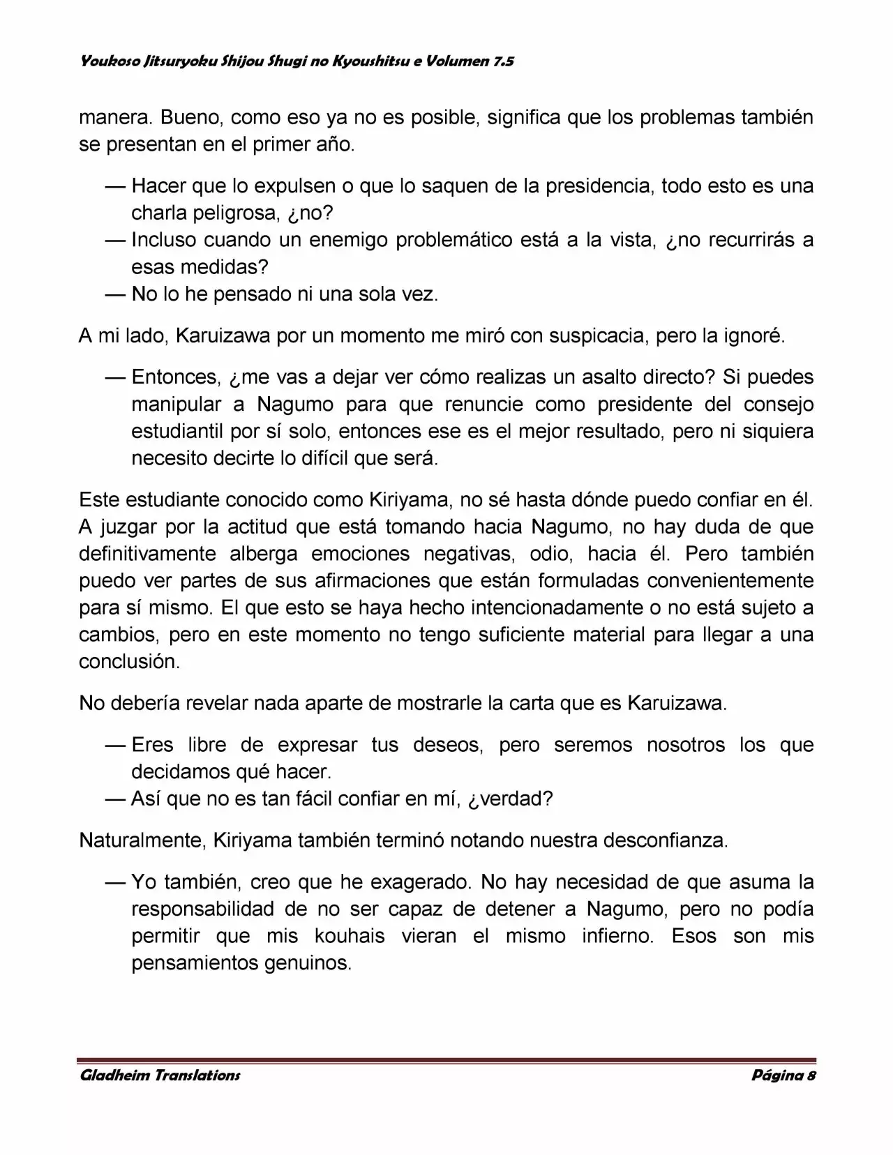 Página 8 del Manga