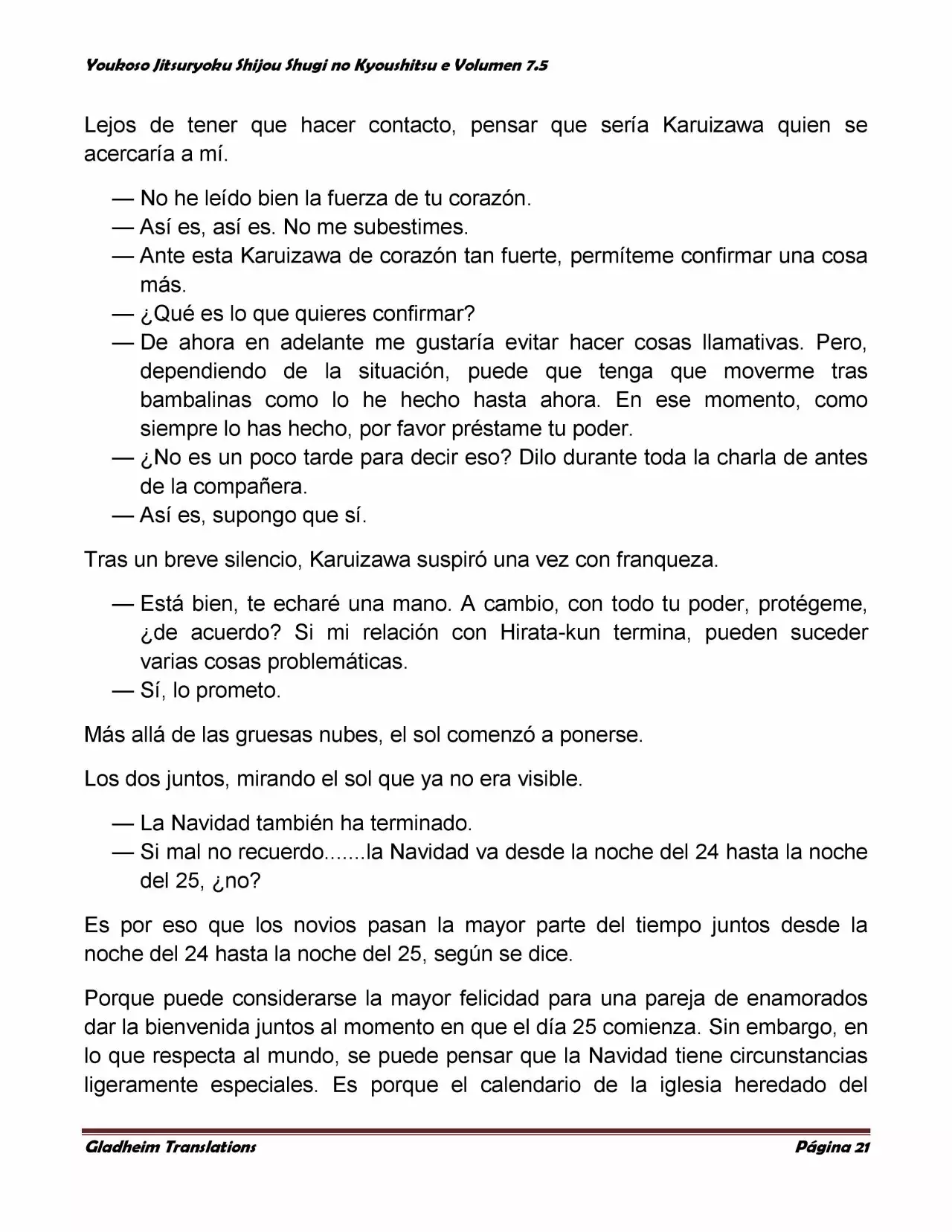 Página 21 del Manga