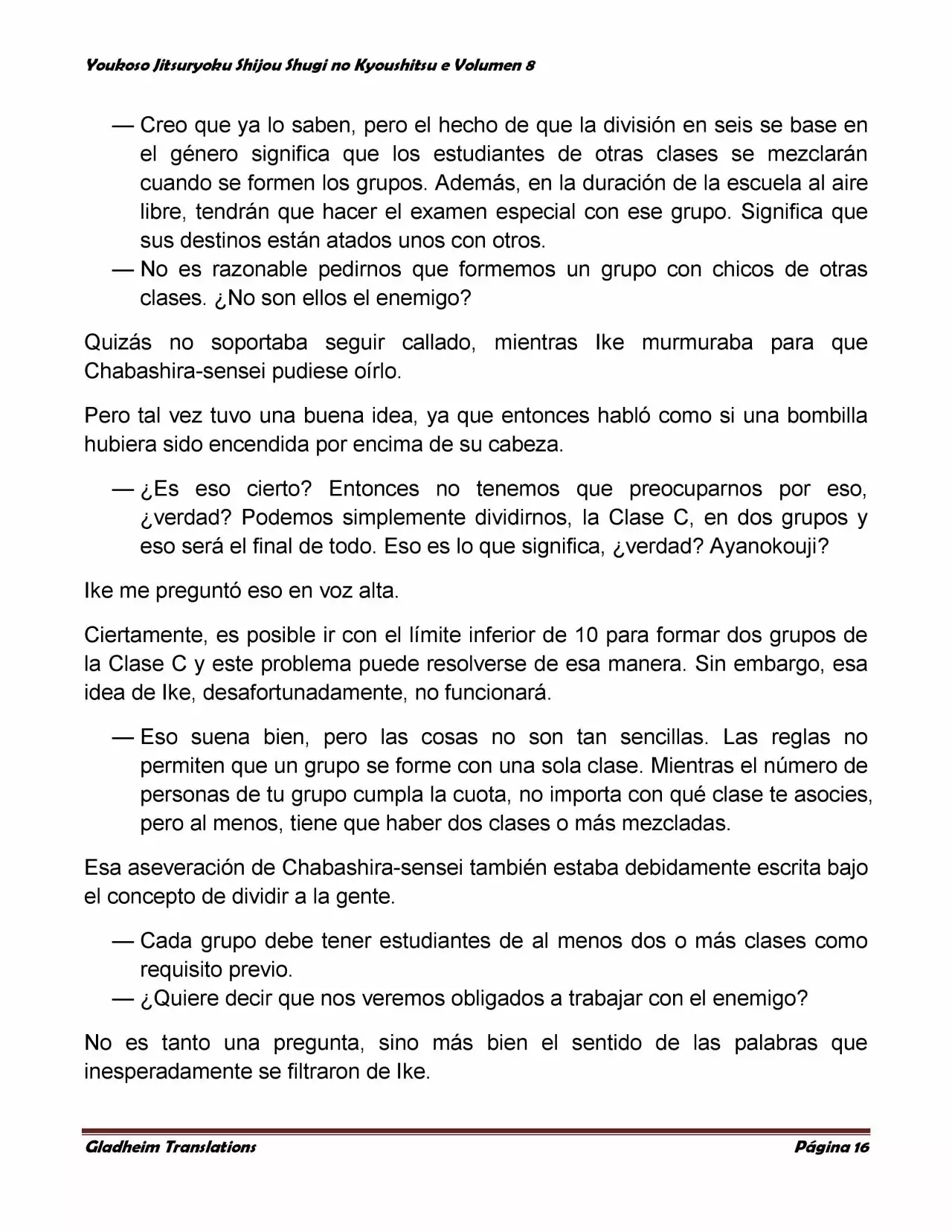 Página 16 del Manga