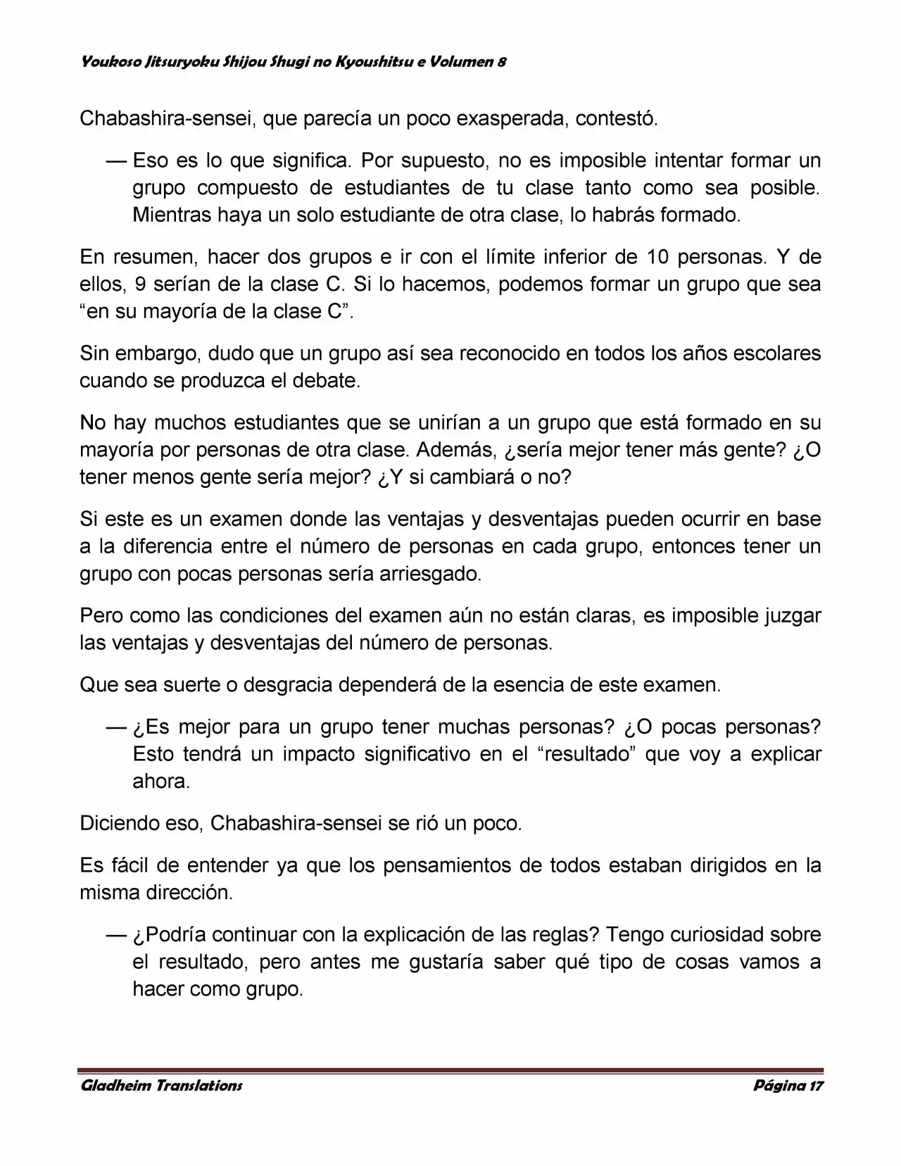 Página 17 del Manga