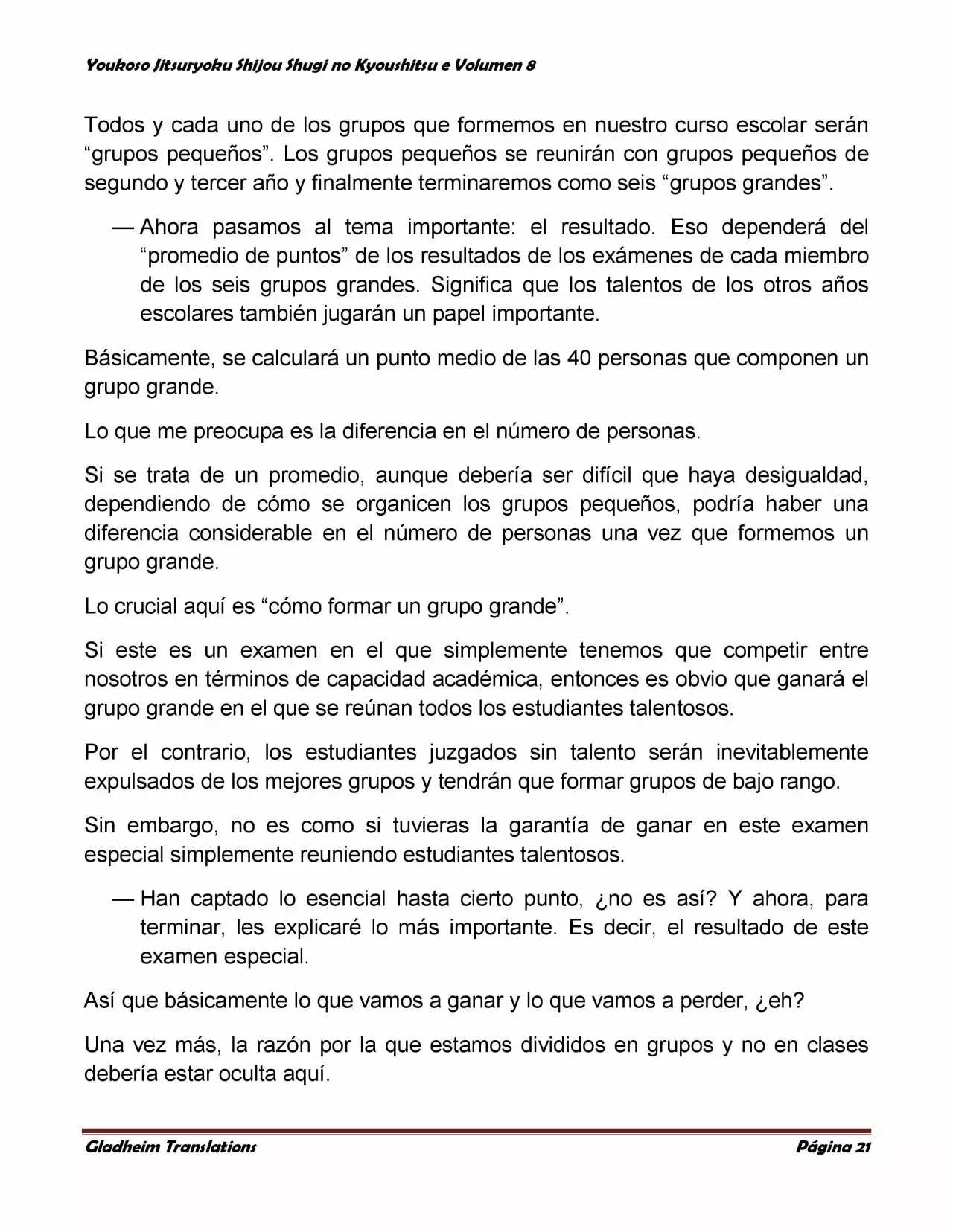 Página 21 del Manga