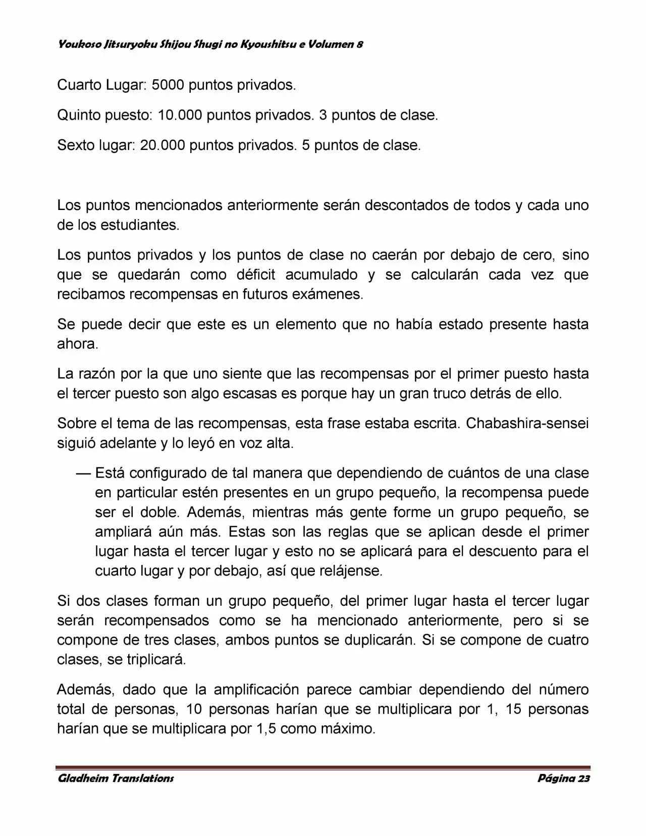 Página 23 del Manga