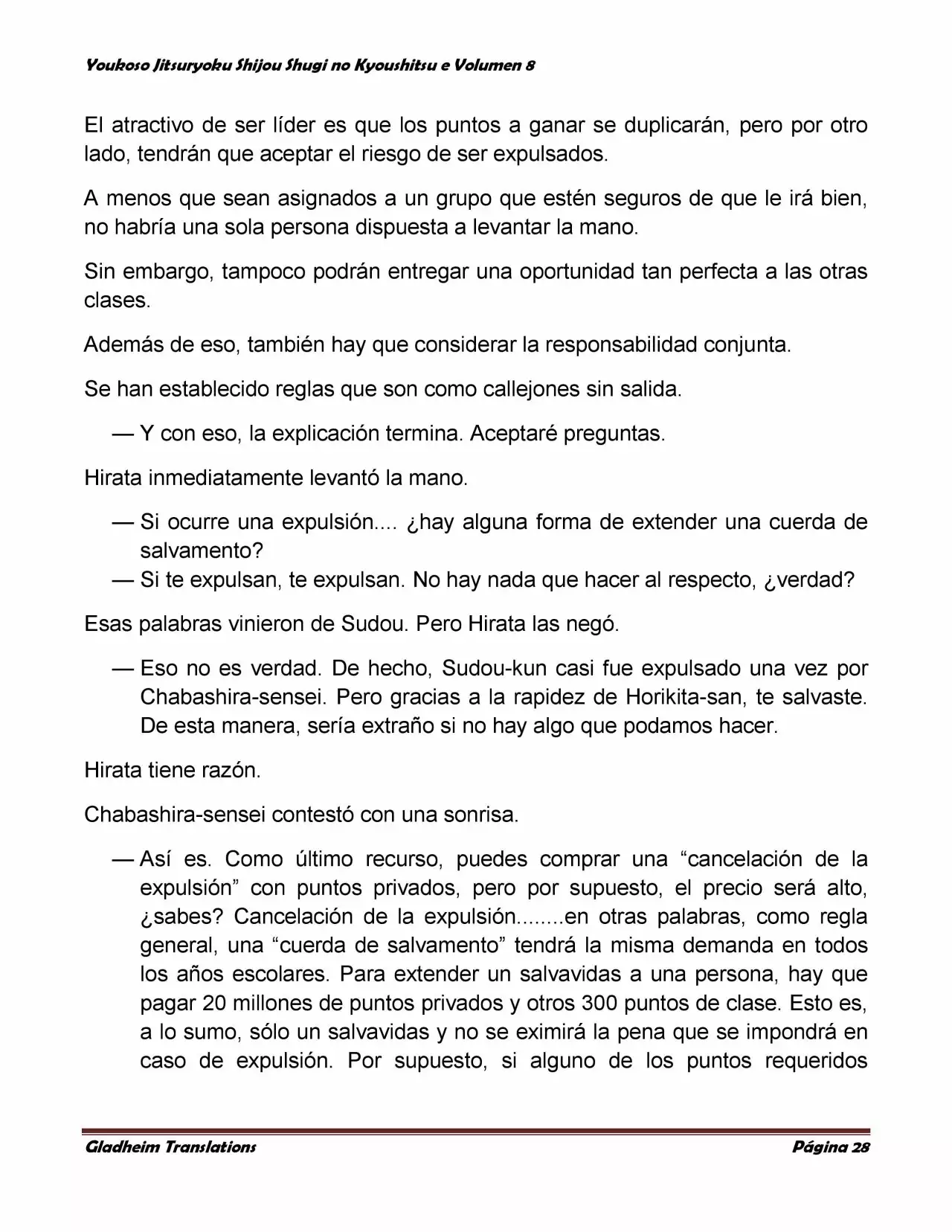 Página 28 del Manga