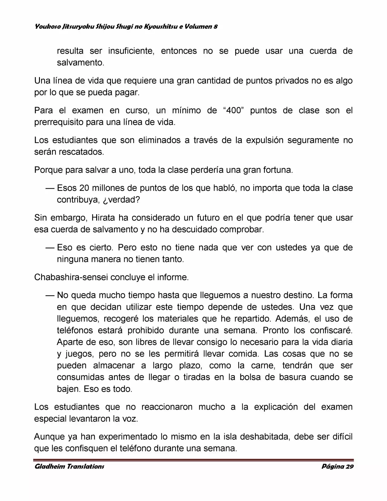 Página 29 del Manga