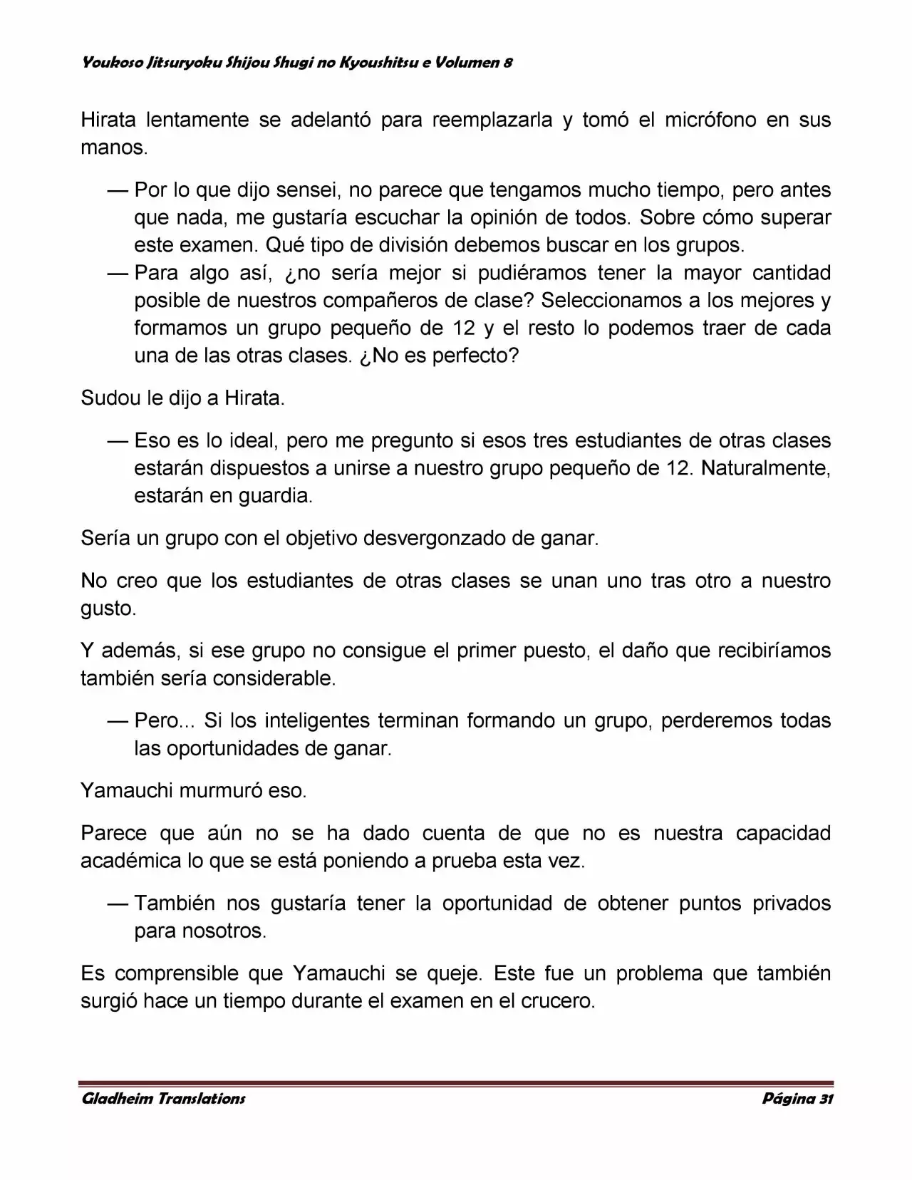 Página 31 del Manga