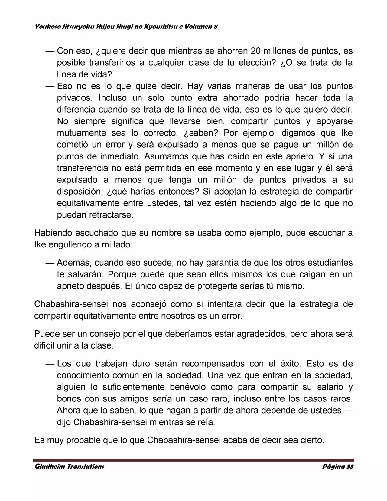 Página 33 del Manga