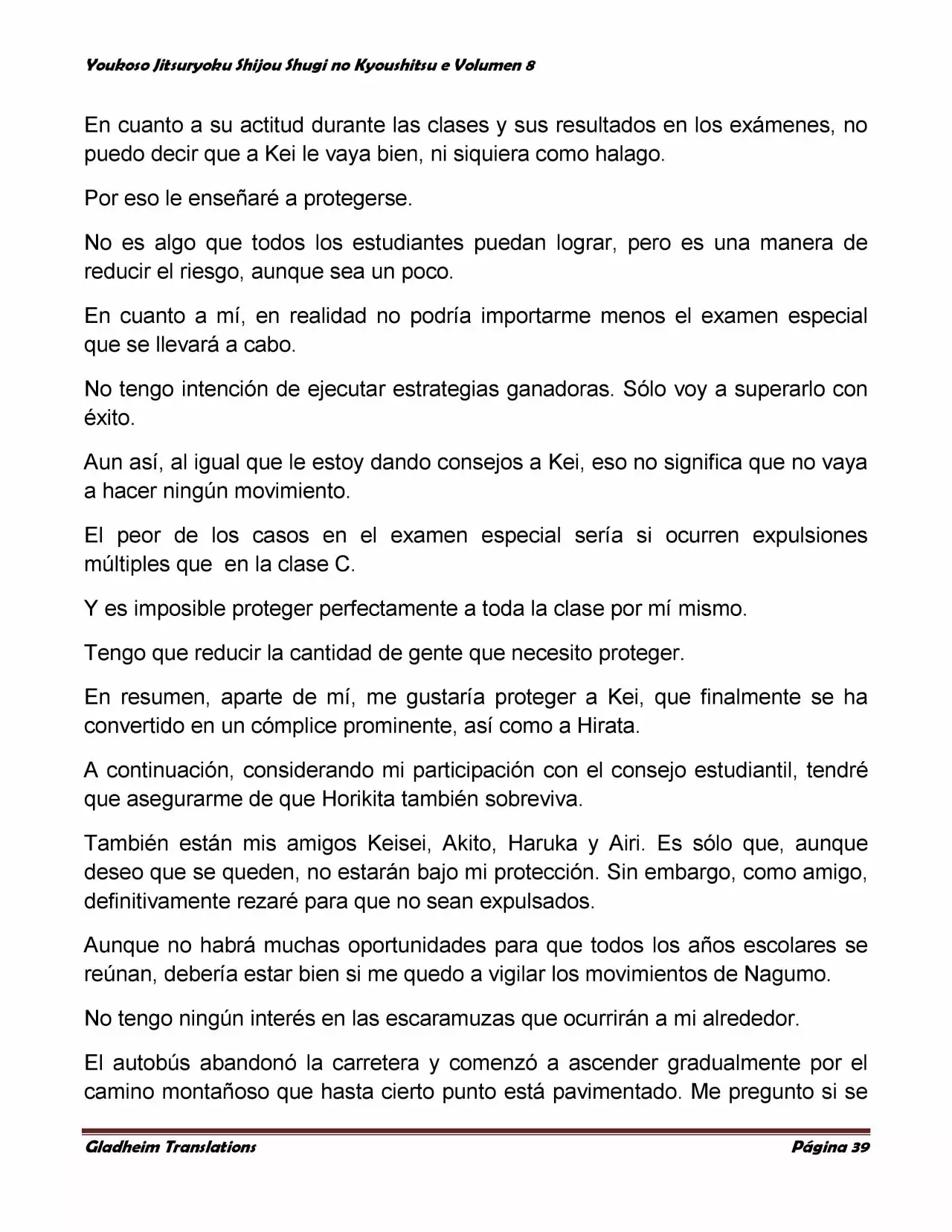 Página 39 del Manga