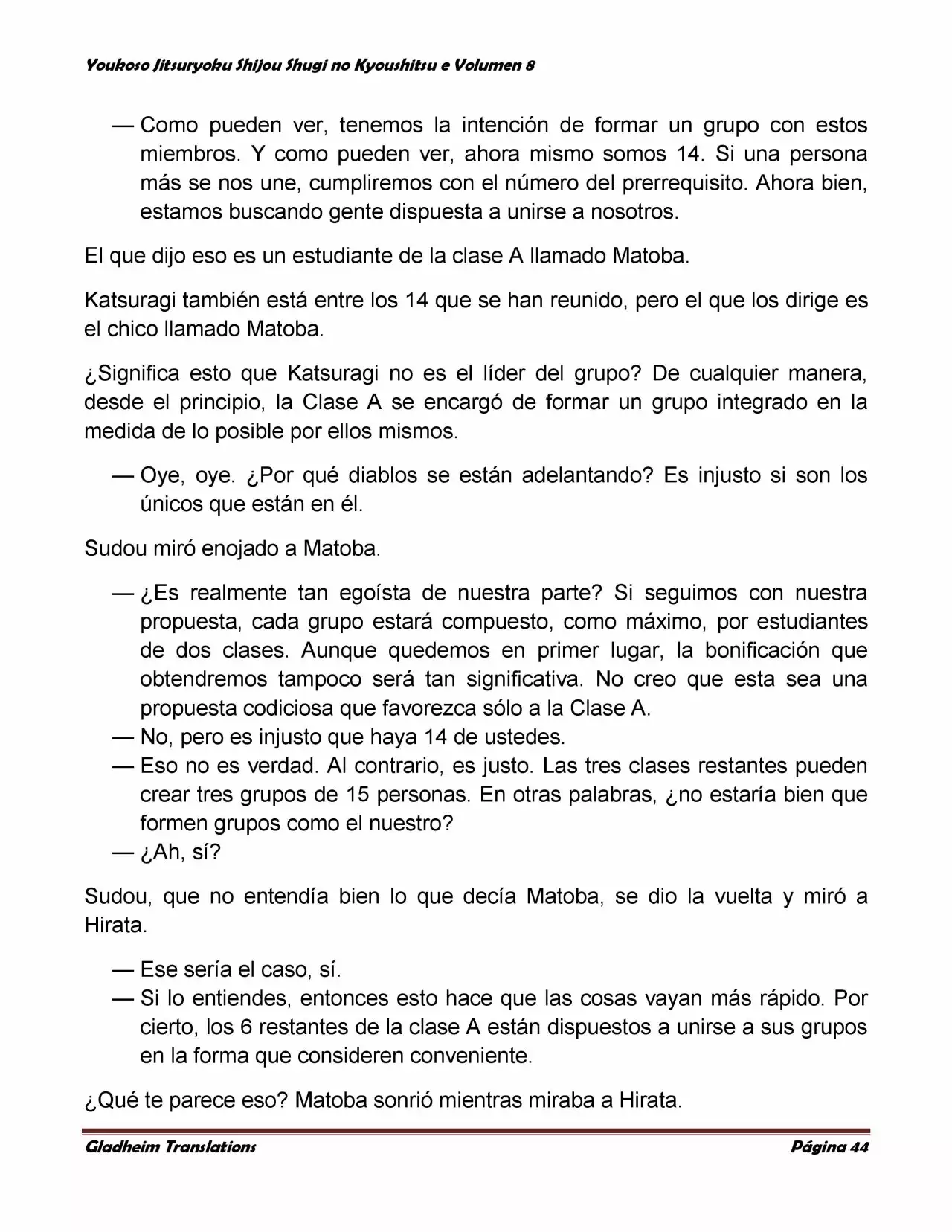 Página 44 del Manga