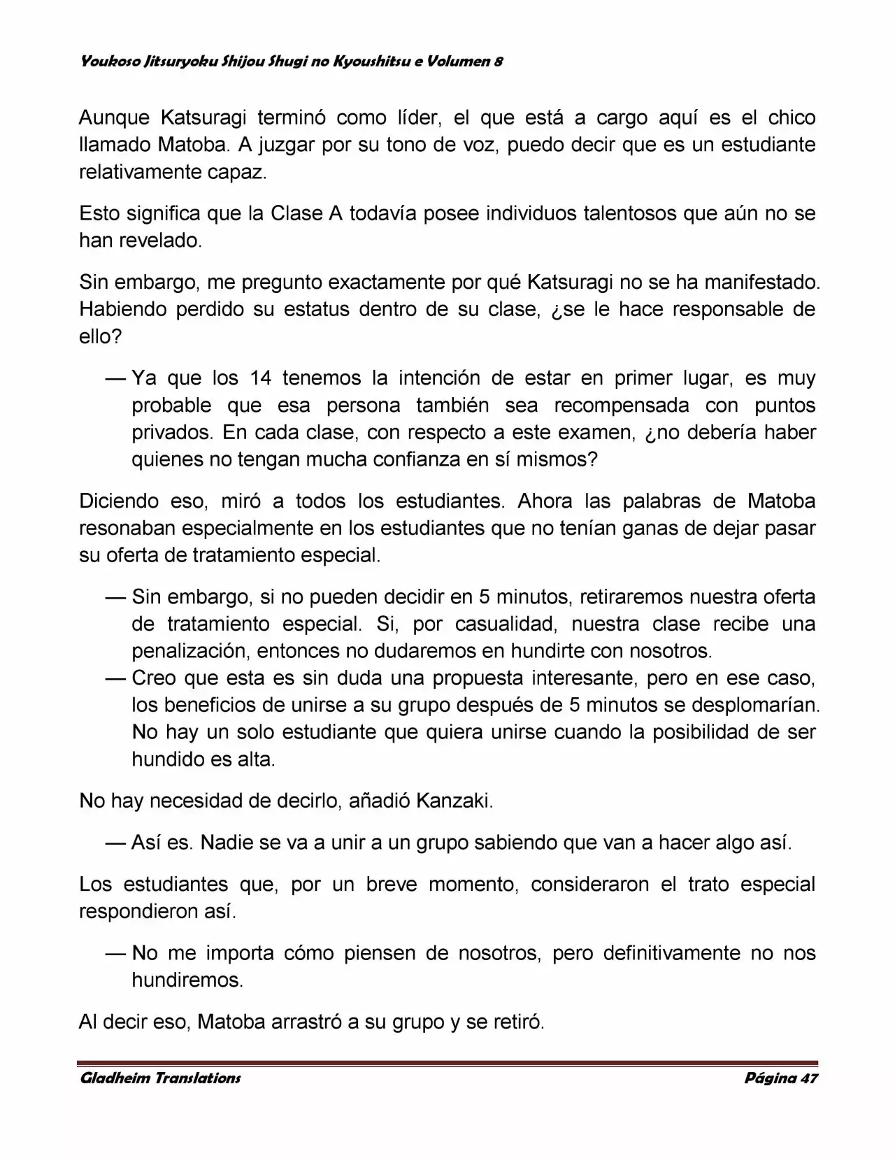 Página 47 del Manga