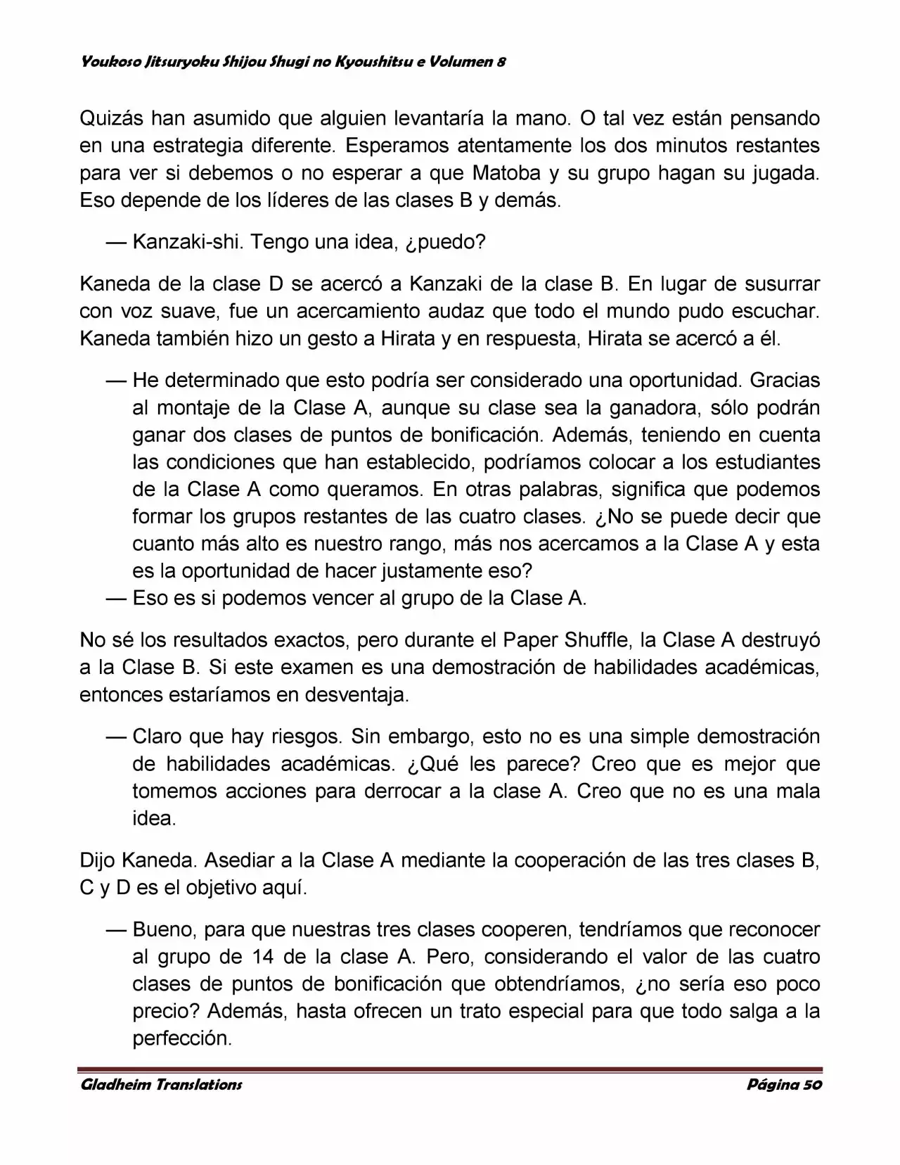 Página 50 del Manga