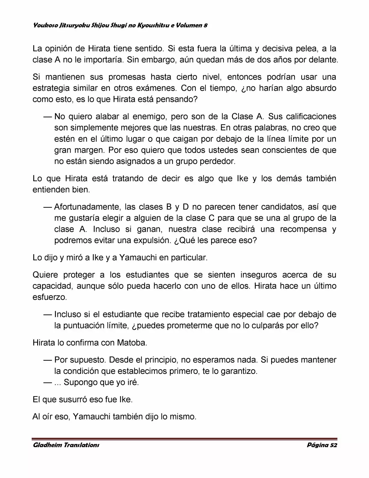 Página 52 del Manga