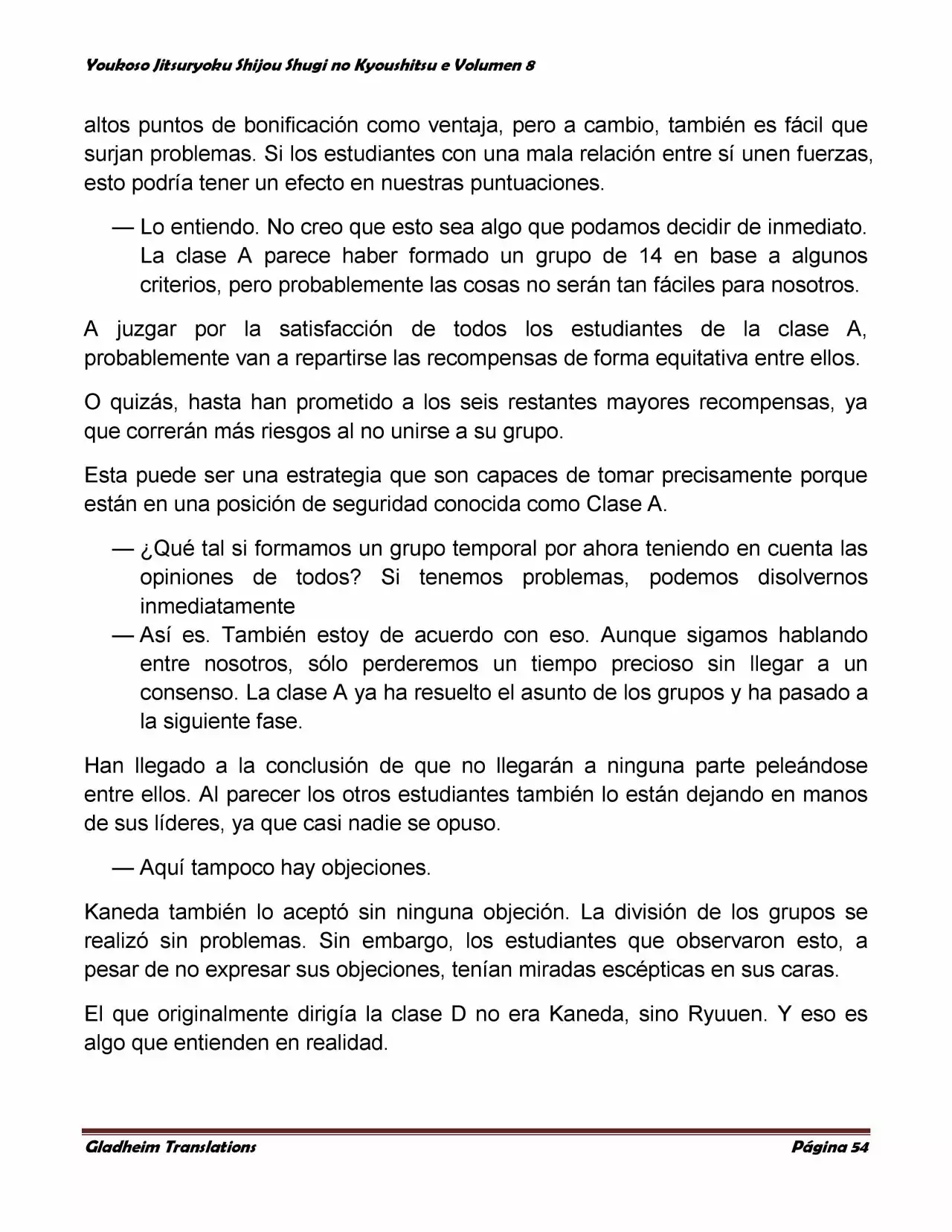 Página 54 del Manga