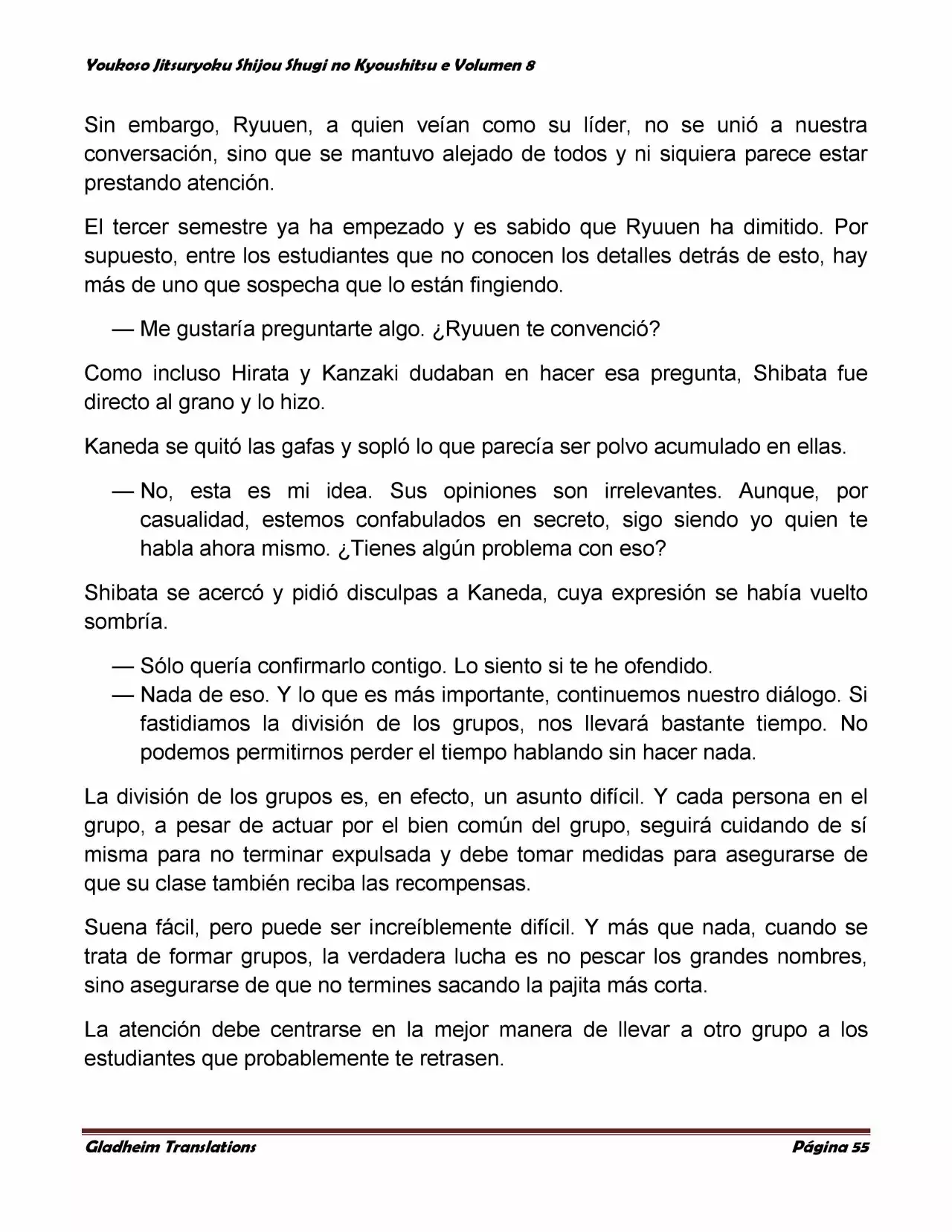 Página 55 del Manga