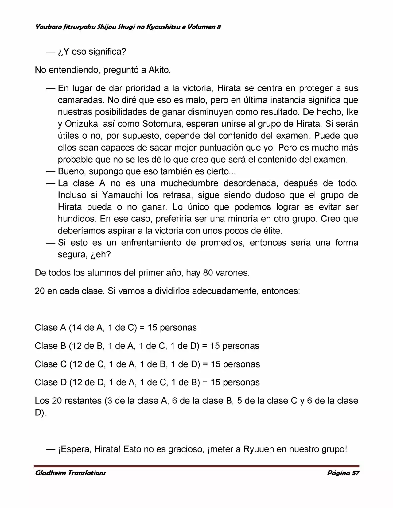 Página 57 del Manga