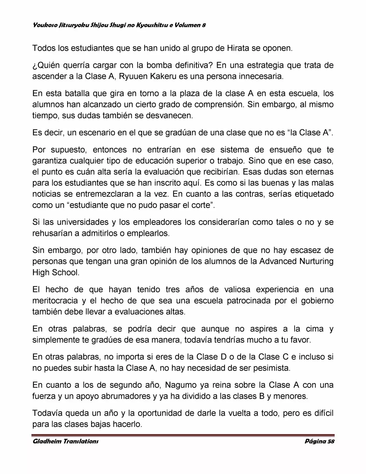 Página 58 del Manga