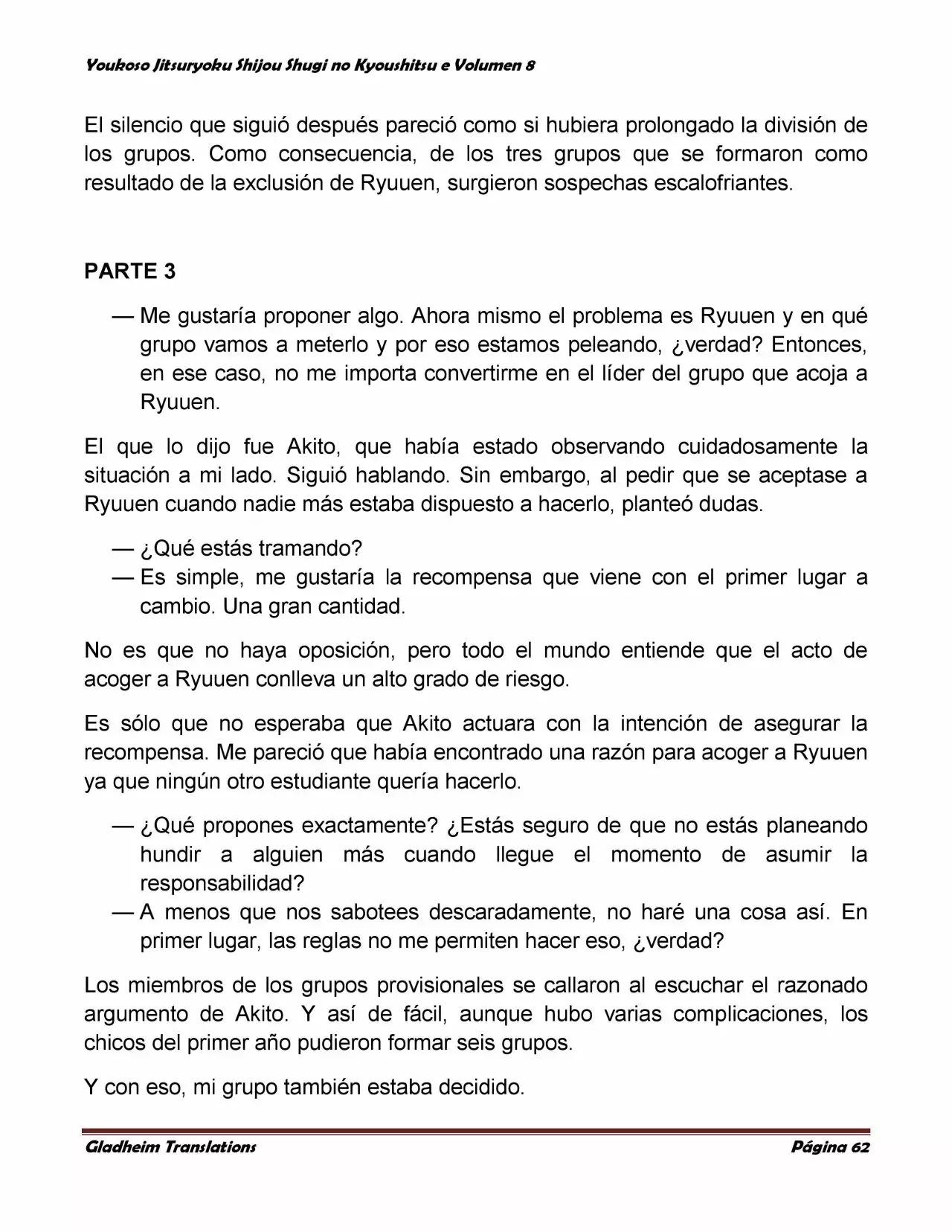 Página 62 del Manga