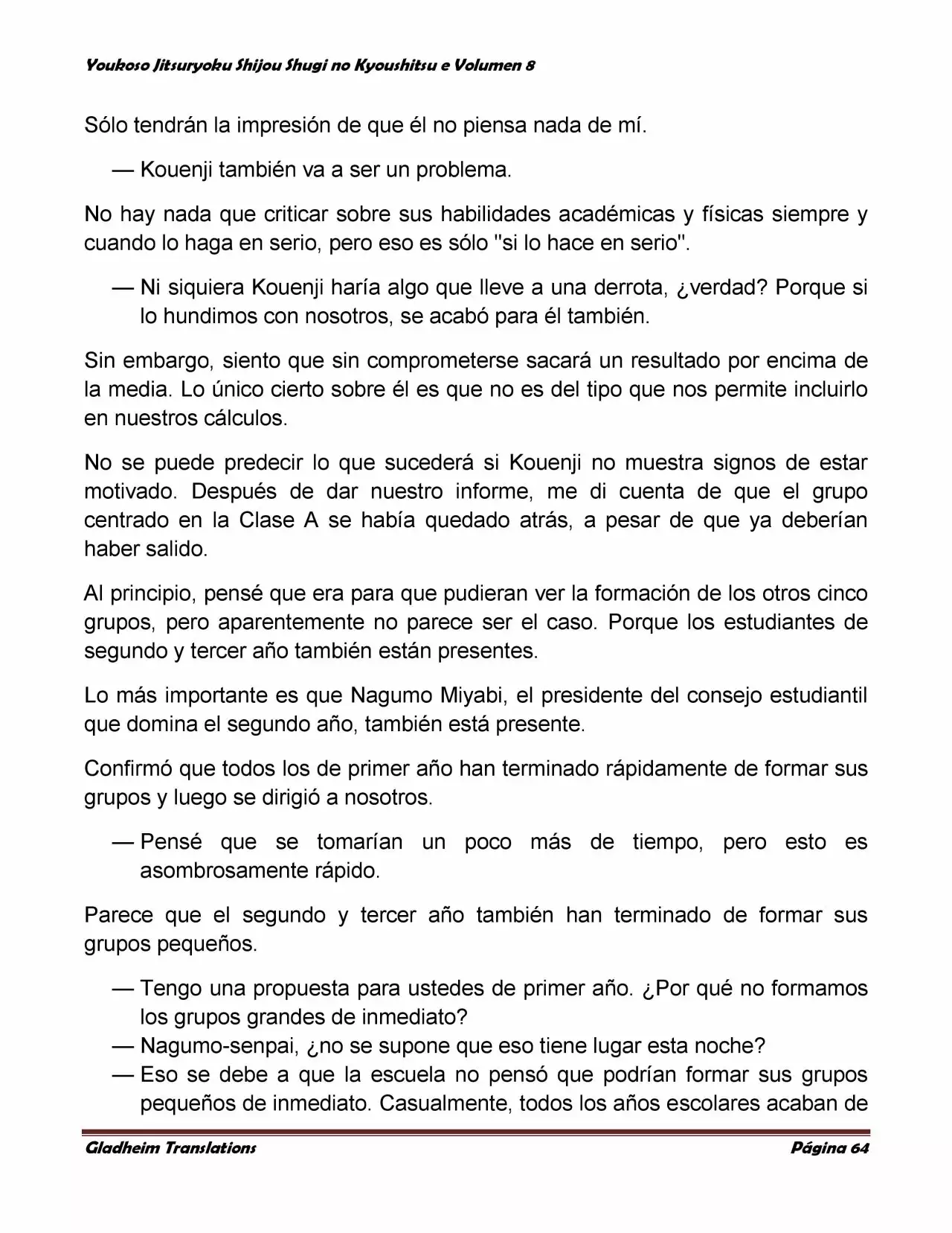 Página 64 del Manga