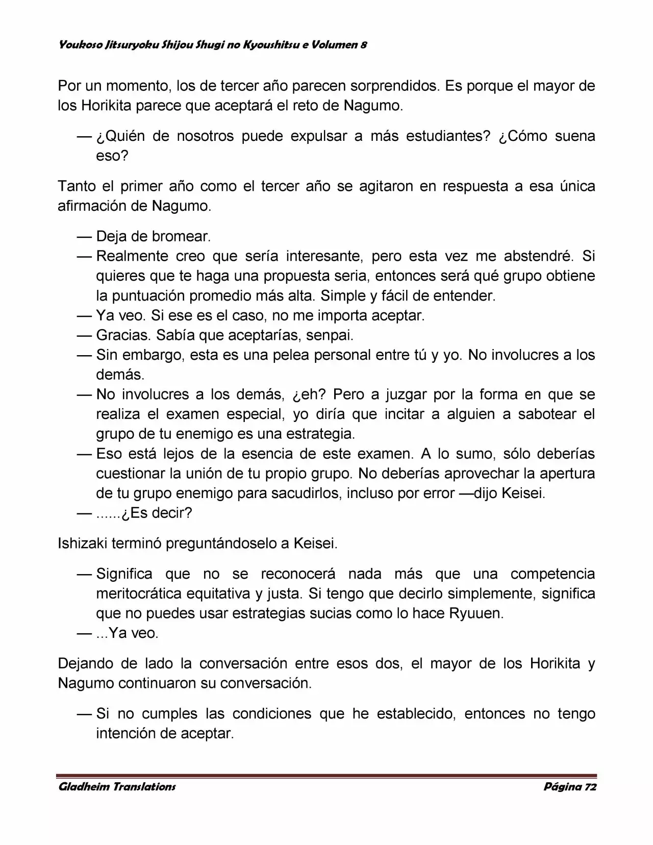 Página 72 del Manga