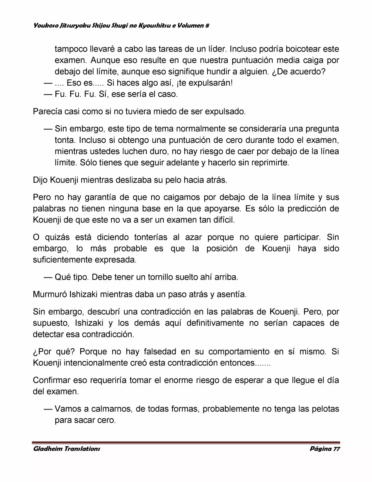 Página 77 del Manga