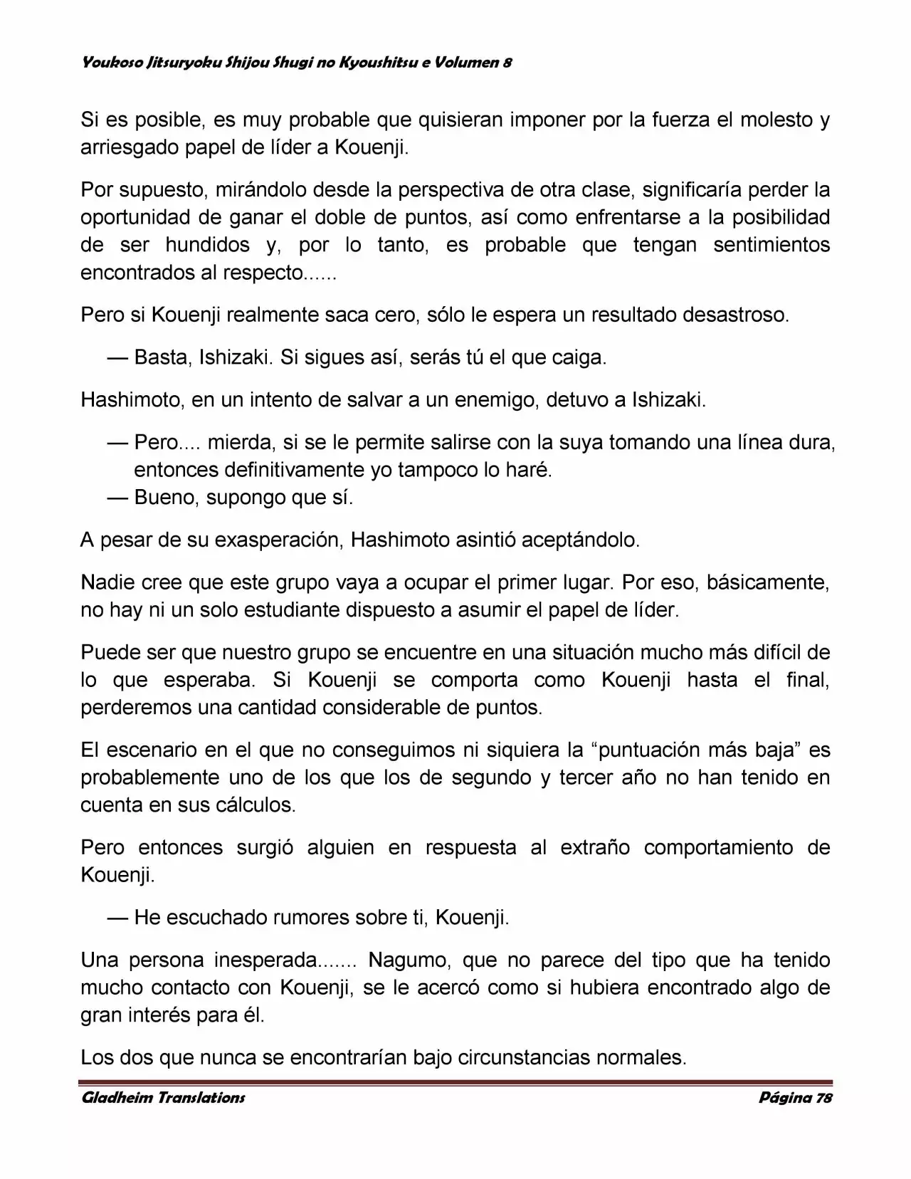 Página 78 del Manga