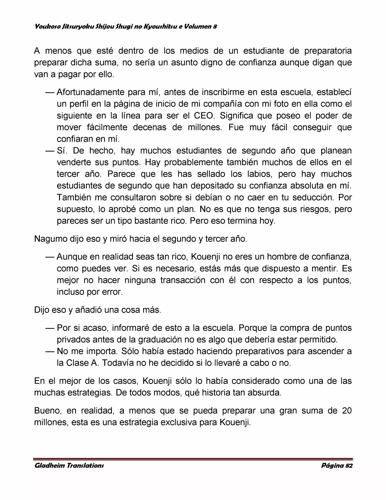 Página 82 del Manga