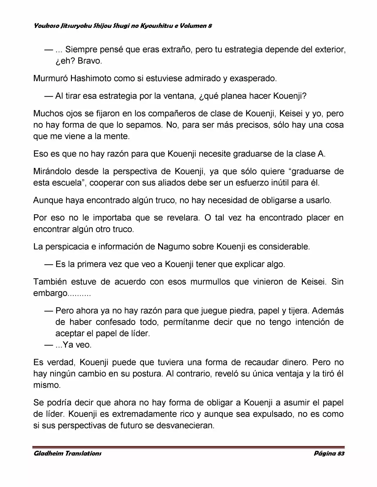 Página 83 del Manga