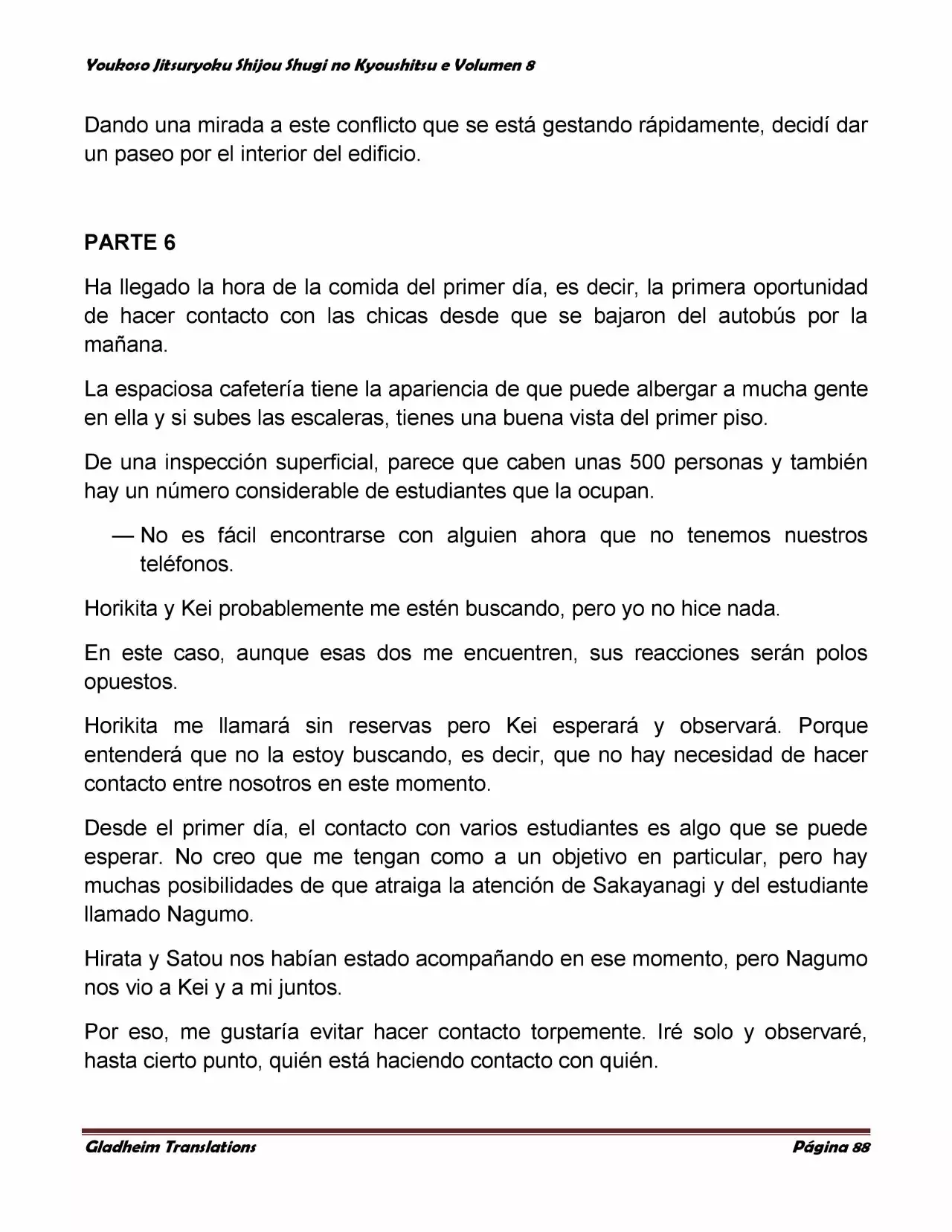 Página 88 del Manga
