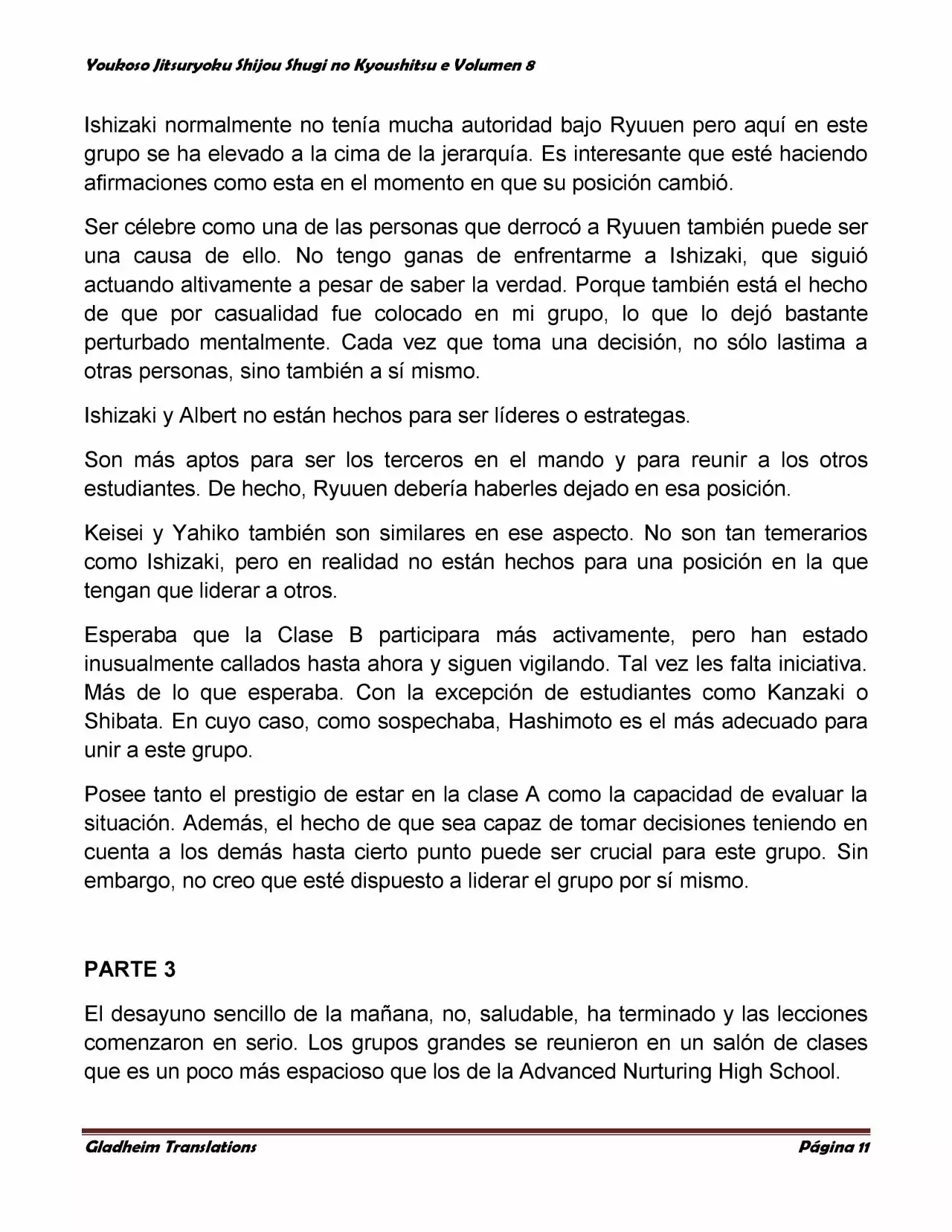 Página 11 del Manga