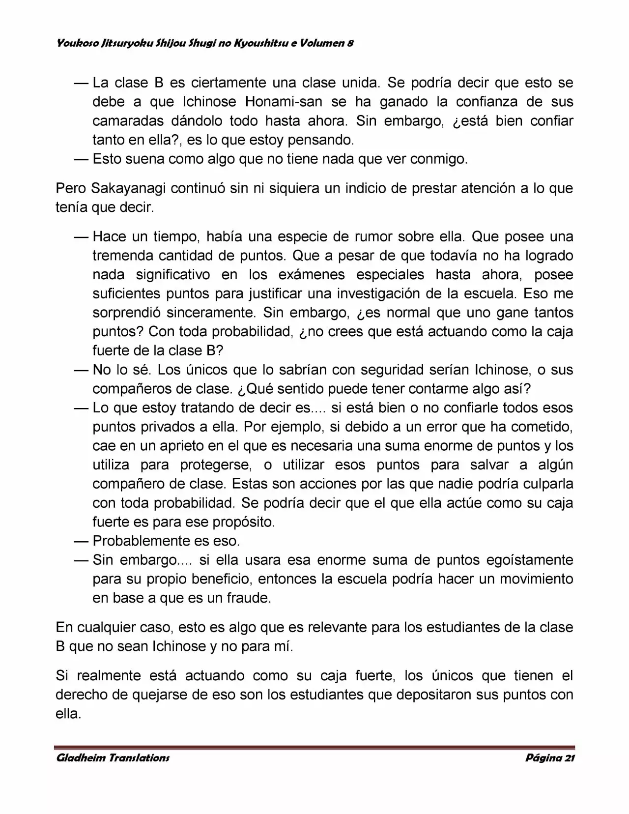 Página 21 del Manga