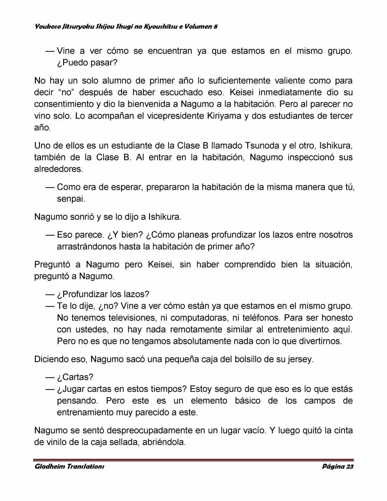 Página 23 del Manga