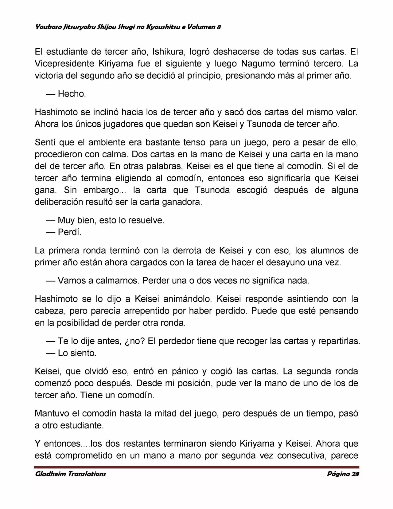 Página 28 del Manga