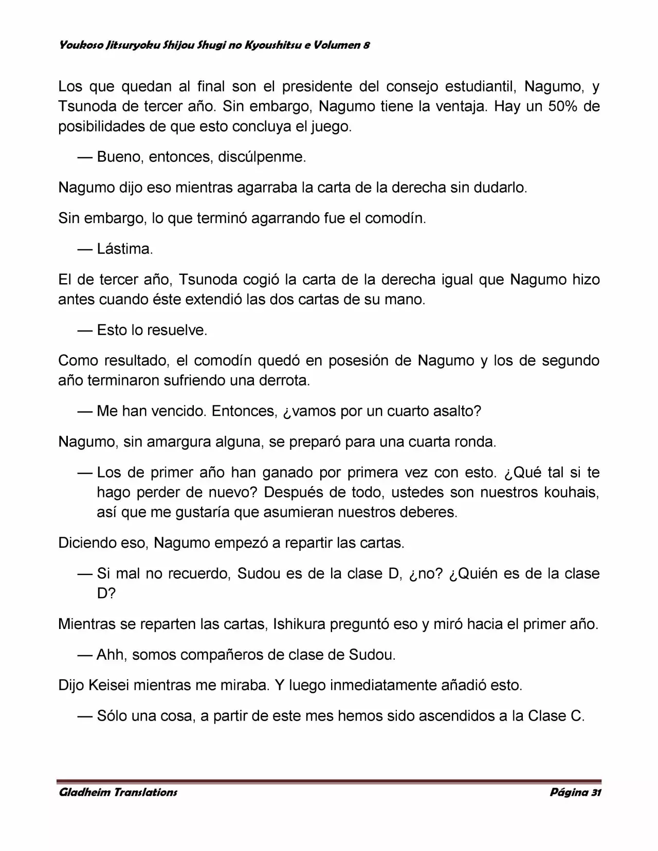 Página 31 del Manga