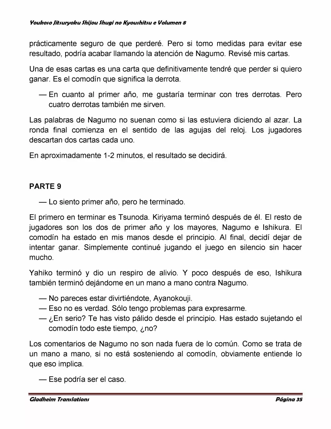 Página 35 del Manga