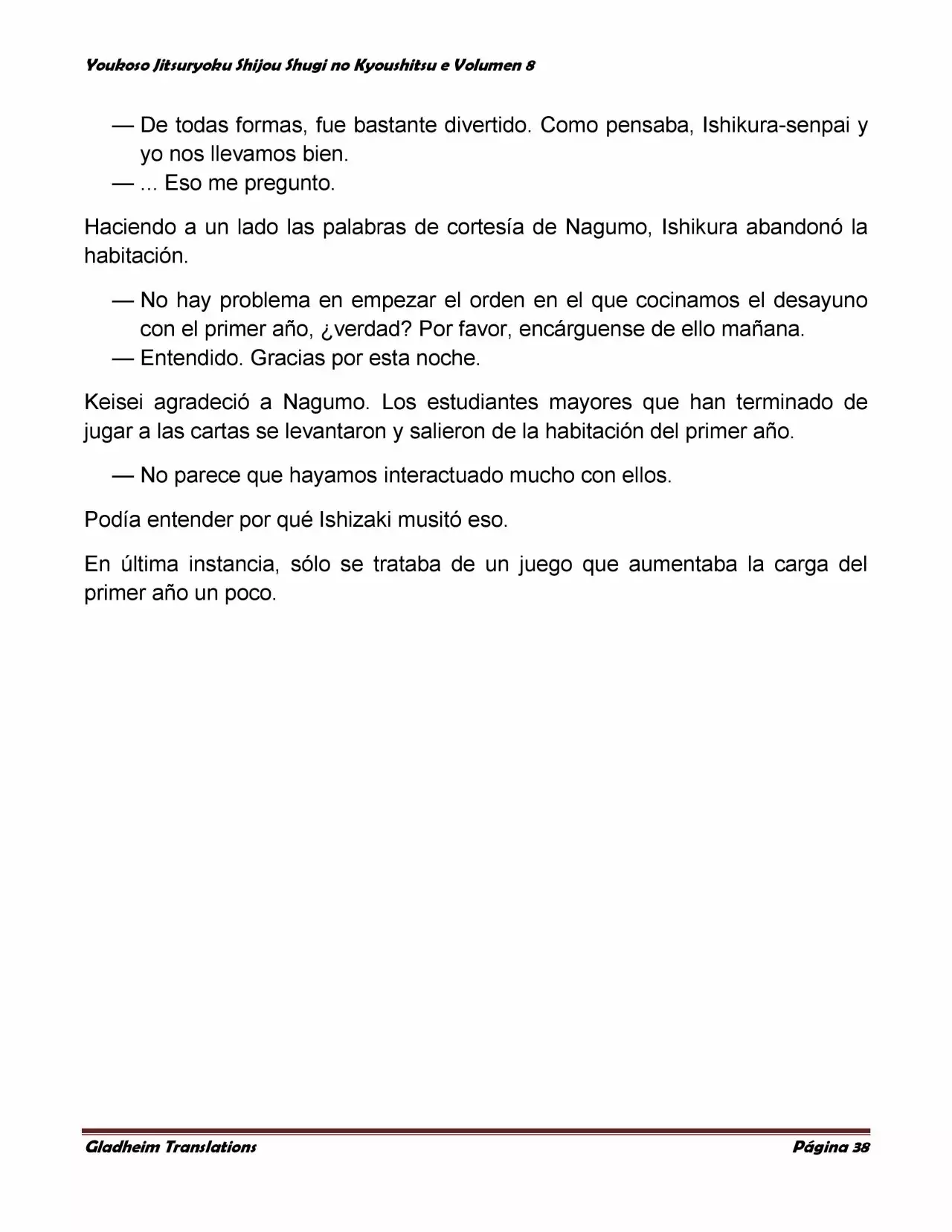 Página 38 del Manga