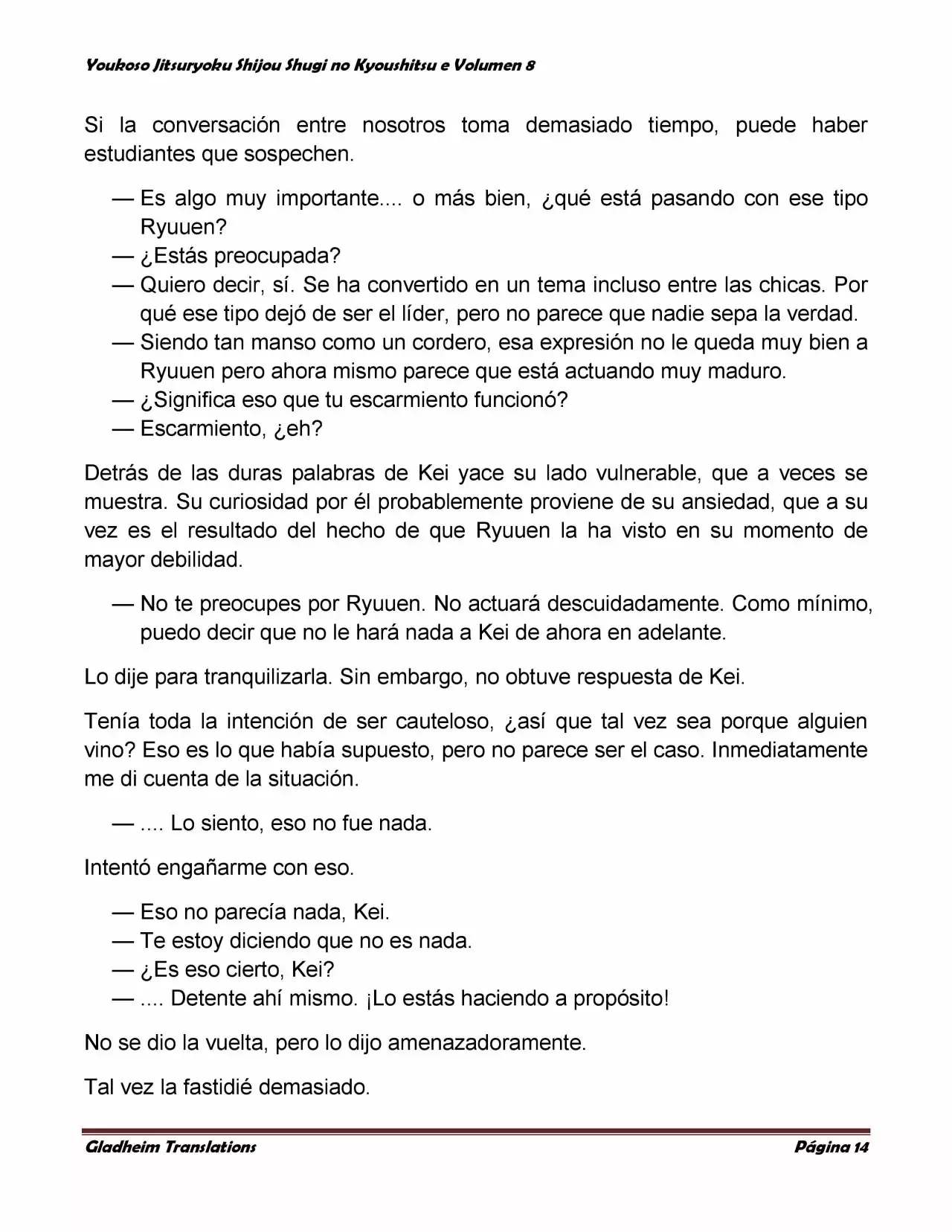 Página 14 del Manga