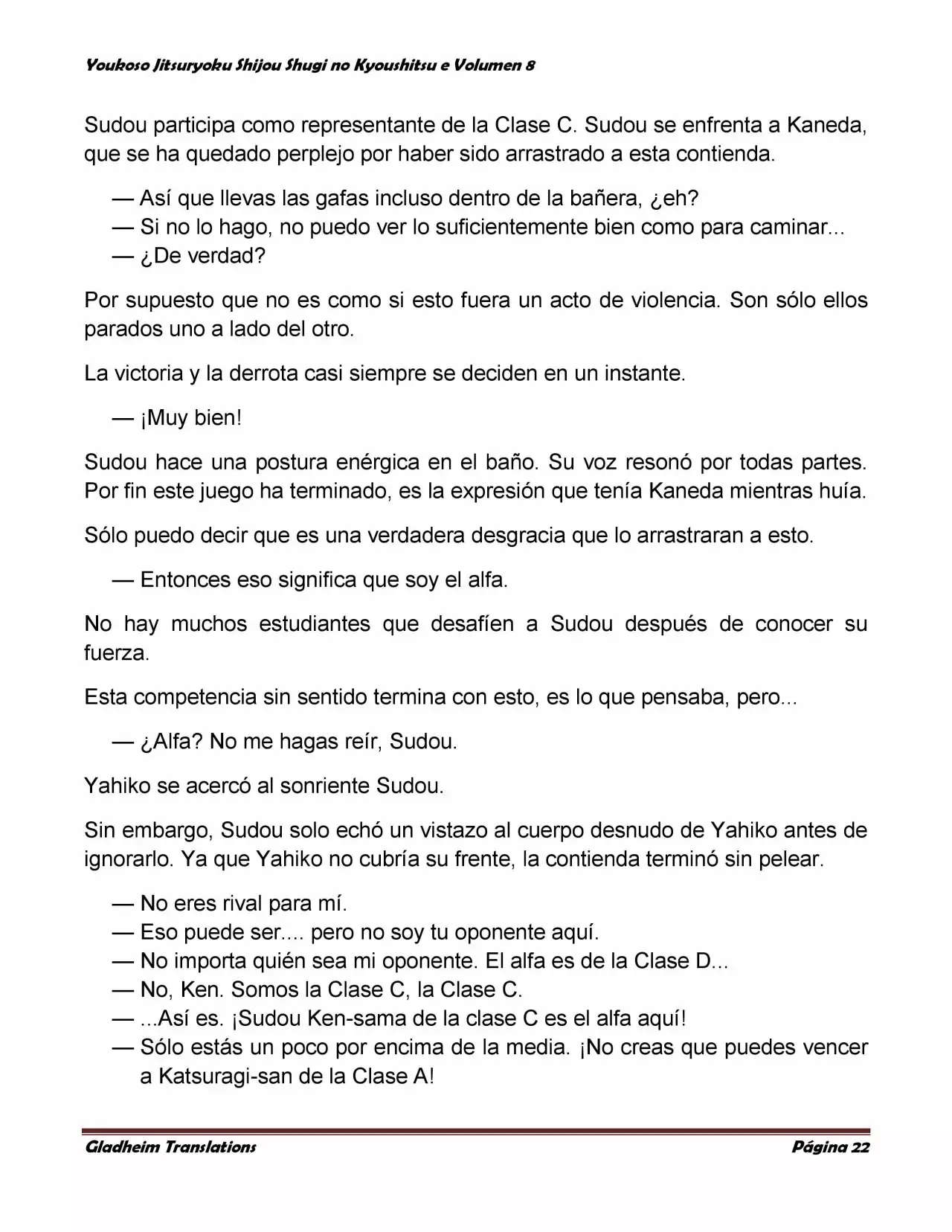 Página 22 del Manga