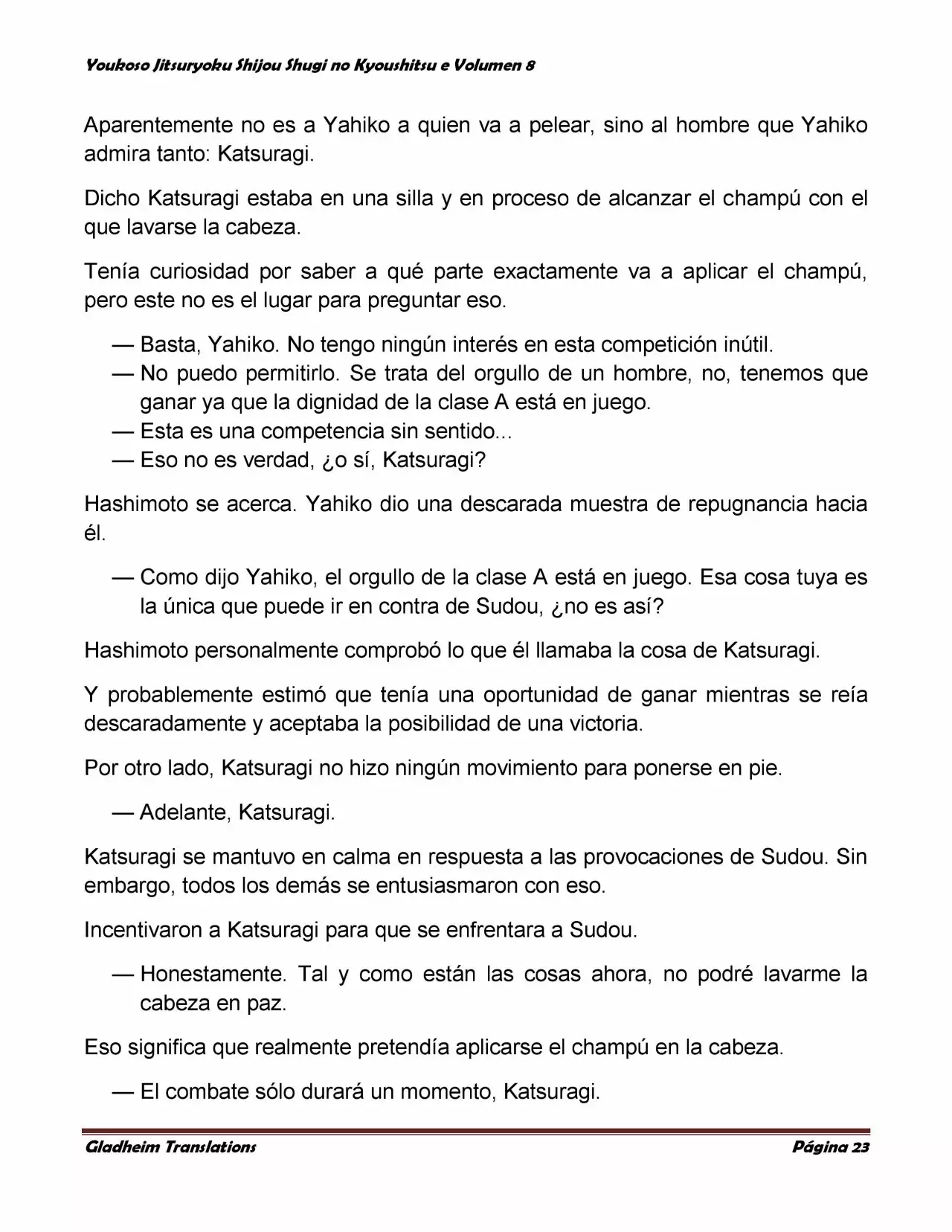 Página 23 del Manga