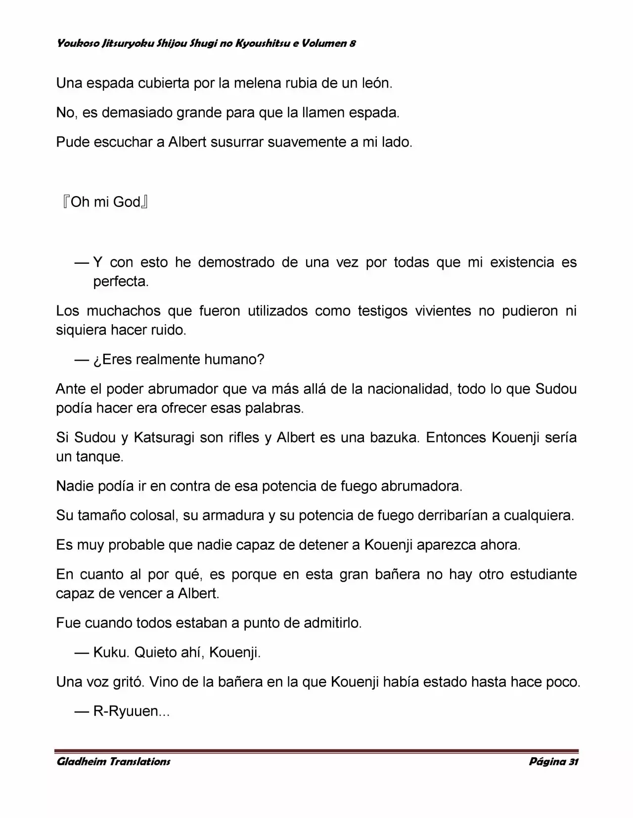 Página 31 del Manga