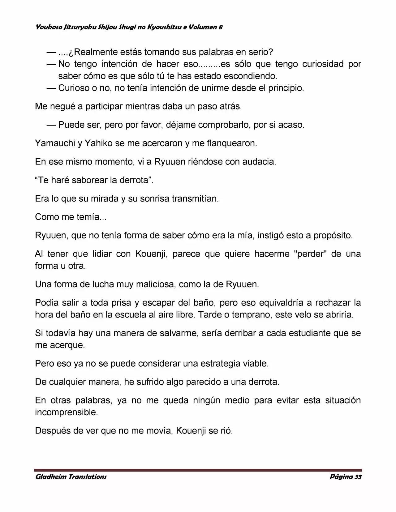 Página 33 del Manga